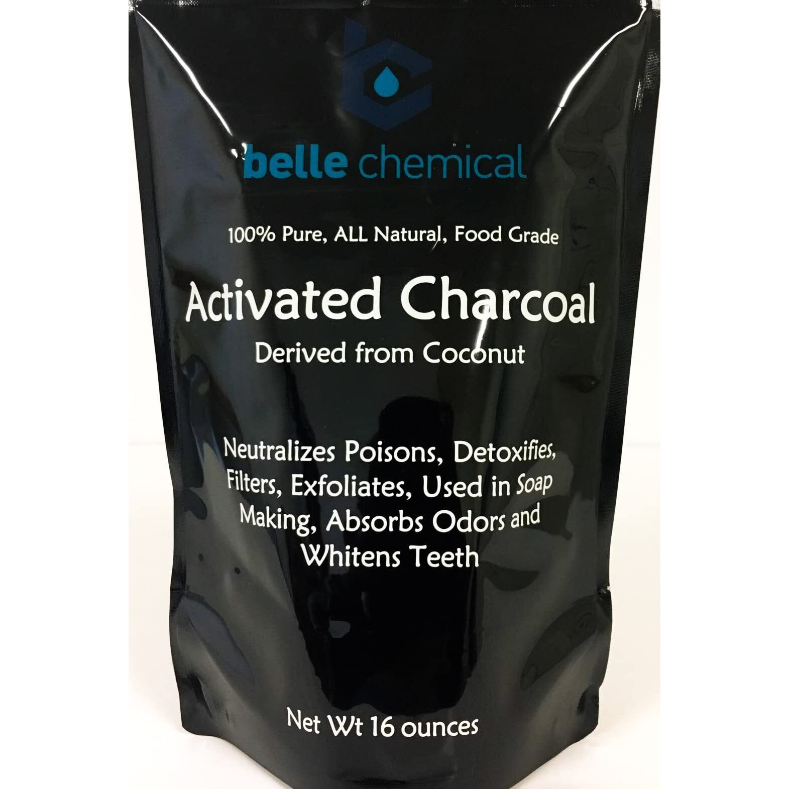 (1Lb) Organic Coconut Activated Charcoal Powder - Food Grade, Kosher - Teeth Whitening, Facial Scrub, Soap Making (1 Ounce To 5 Pounds (1 Pound)