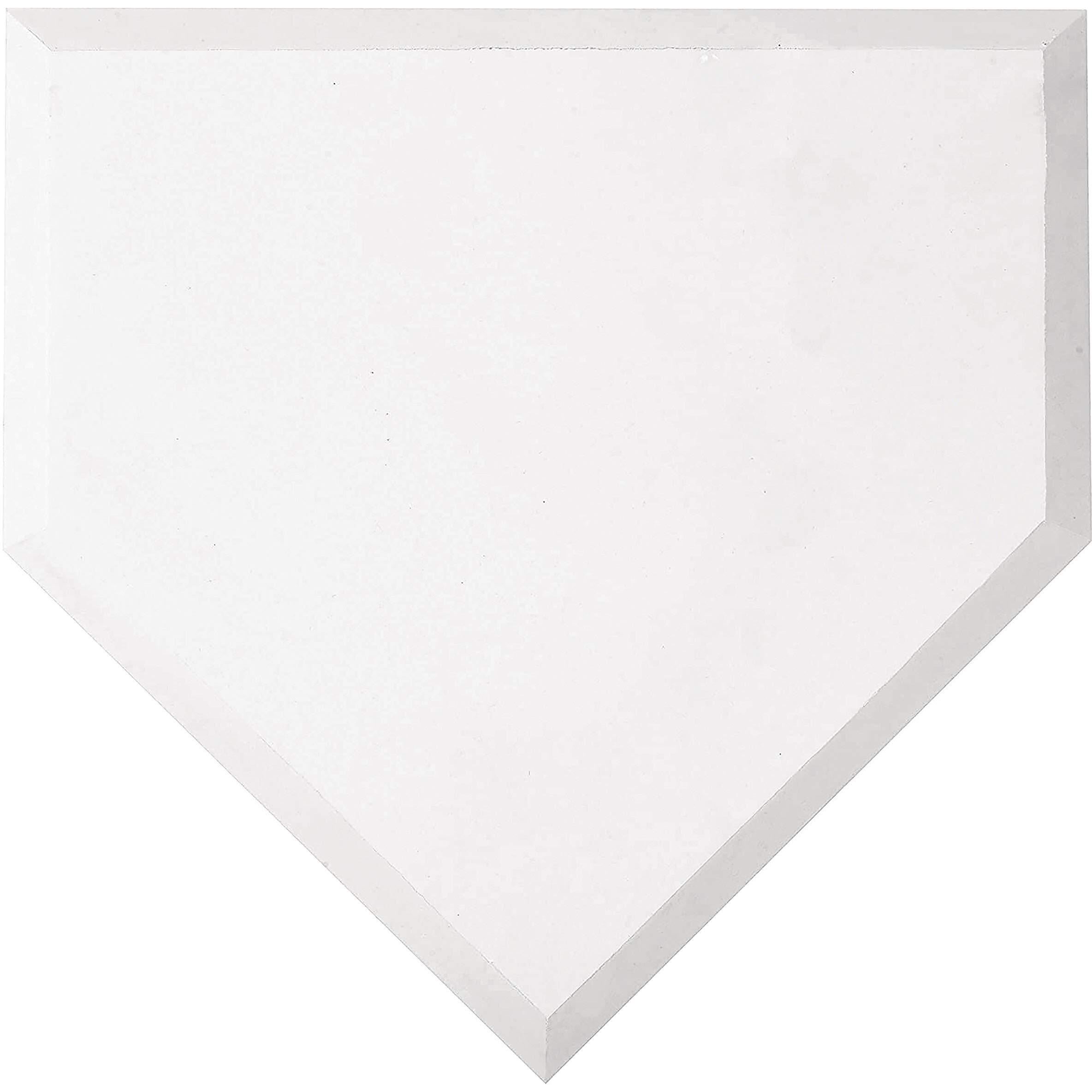 Franklin Sports Home Plate - Baseball + Softball Rubber Home Plate - Portable Throw Down Plate For Backyard Baseball, Softball, Tee Ball,White