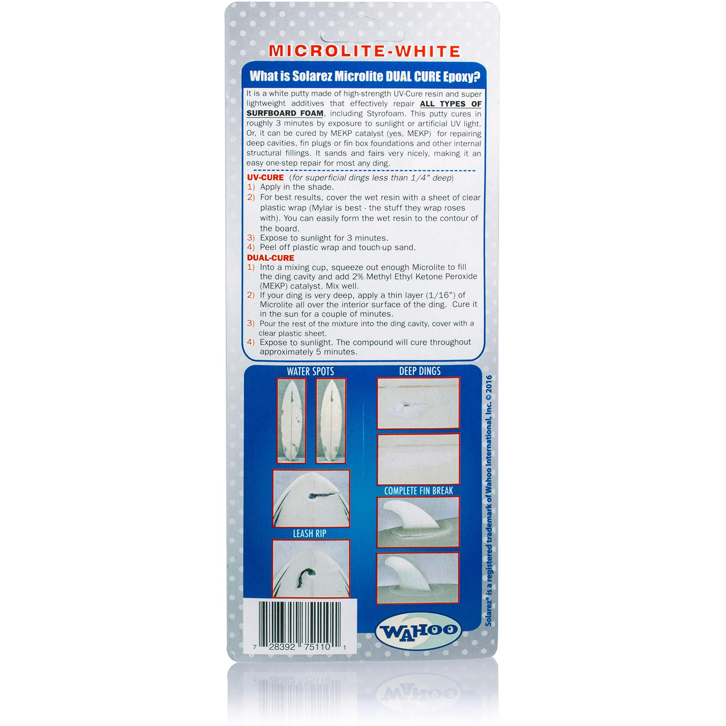 Solarez Epoxy Microlite Sup Paddle-Board & Surfboard Kit (1Oz) - Repair All Types Of Surfboard Foam Incl Styrofoam ~ Cures In 3 Mins (Sunlight Or Uv) Fast - Low Odor - Eco-Friendly - Made In The Usa