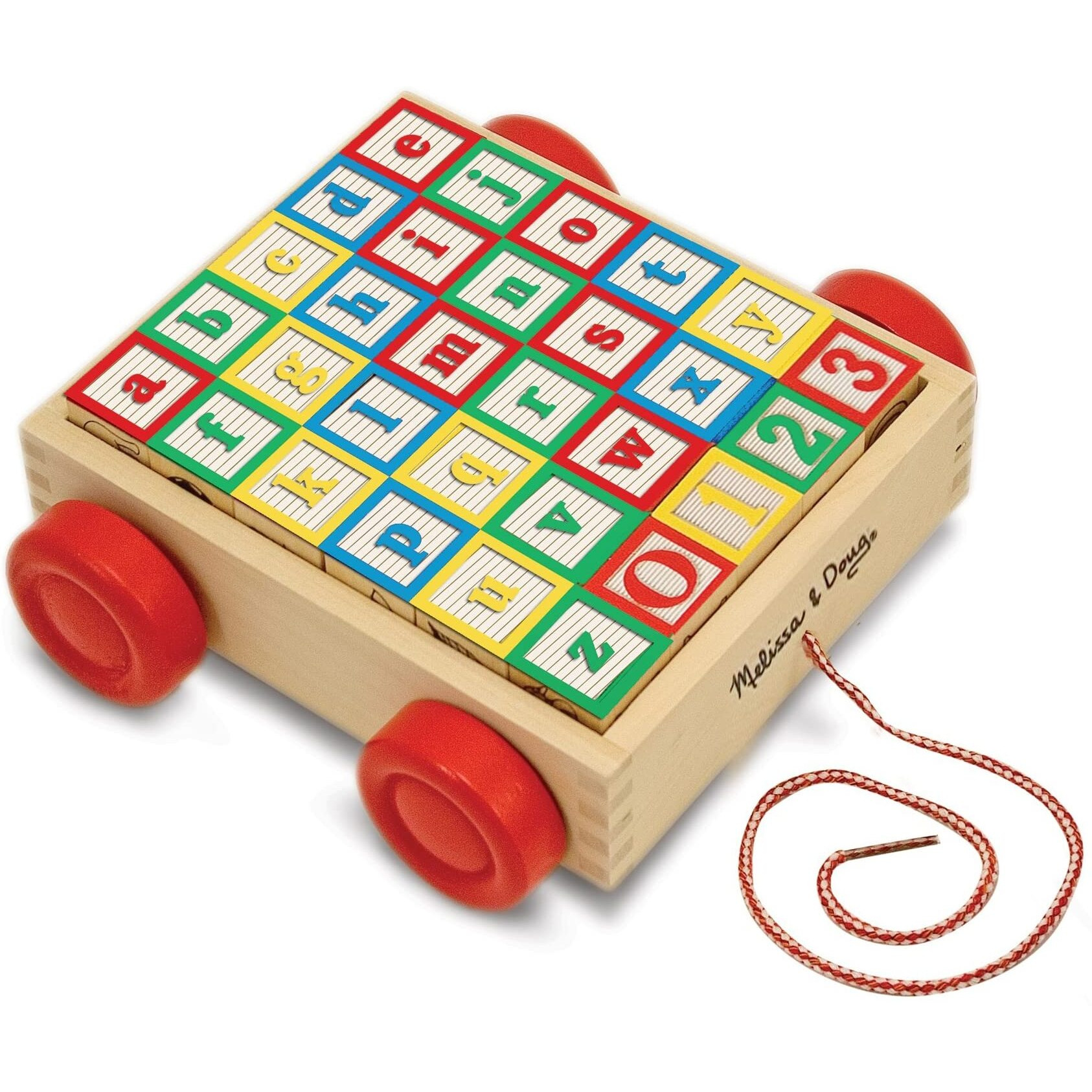 Melissa & Doug Classic Abc Block Cart , 1 Count (Pack Of 1)