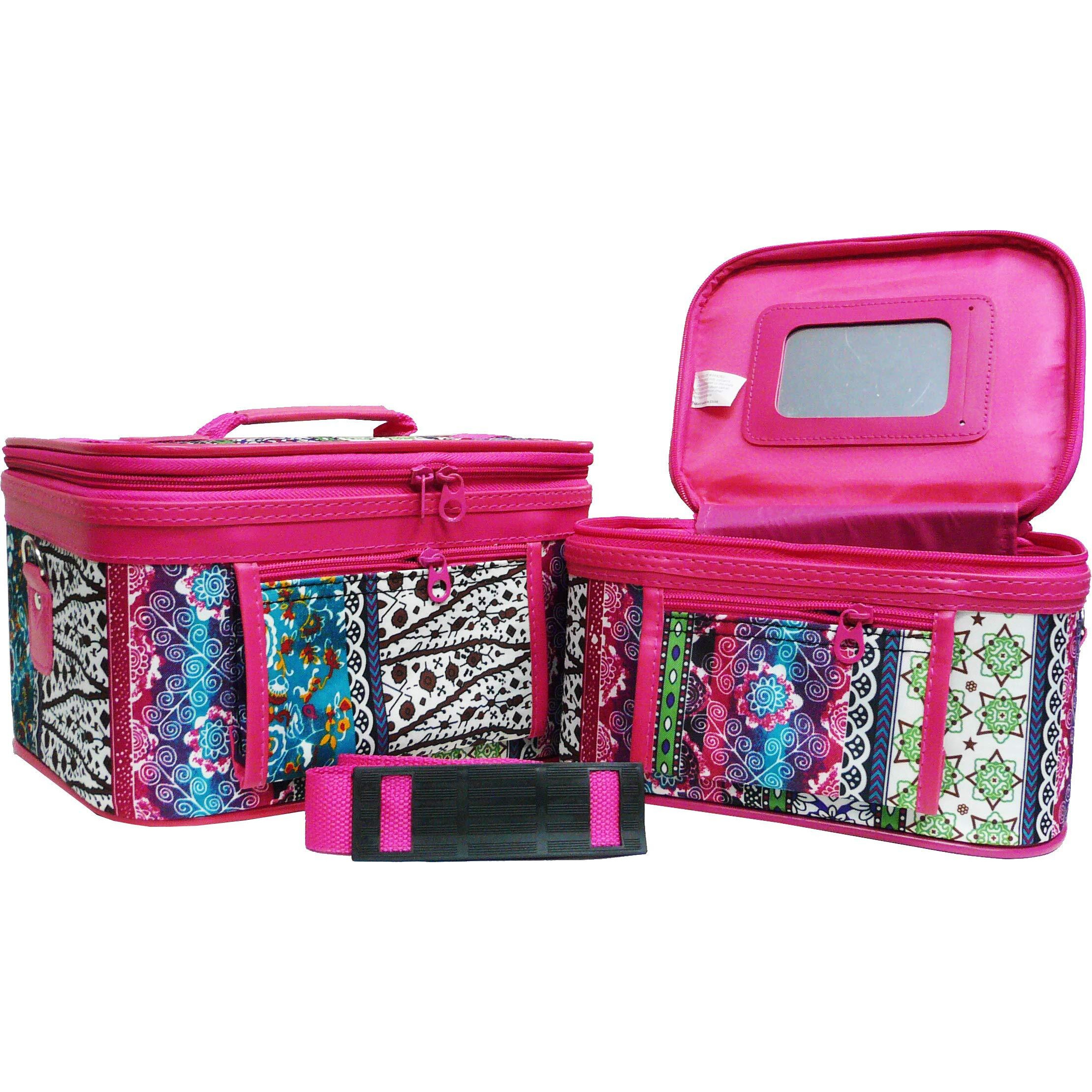 Yuhang Women's Print Cosmetic Case (2-Piece Set) (Boho)