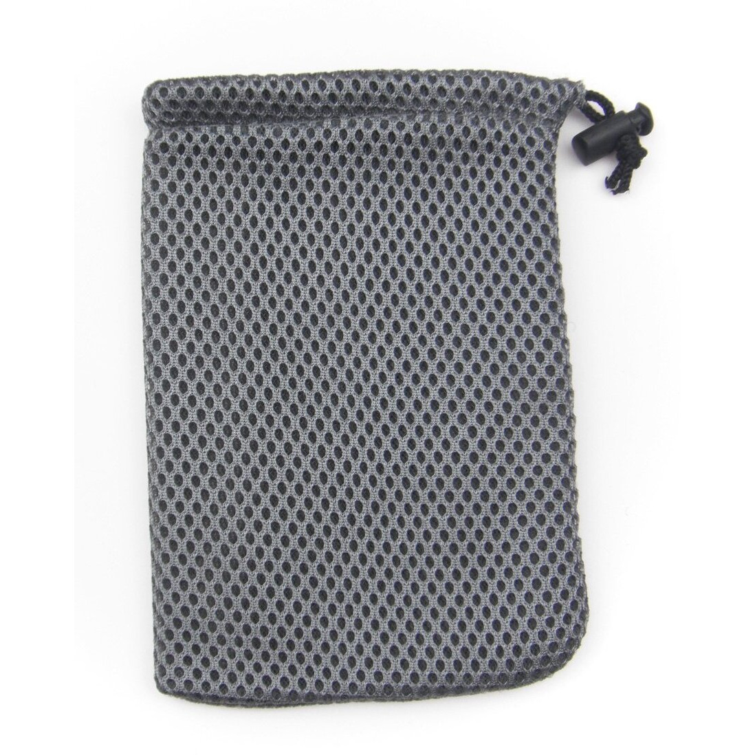 All In One 6Pcs Grey Nylon Mesh Drawstring Bag Pouches For Mini Stuff Cellphone Mp3 10X15Cm (4X6 Inch)