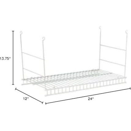 Closetmaid Hanging Shelf, White 1048