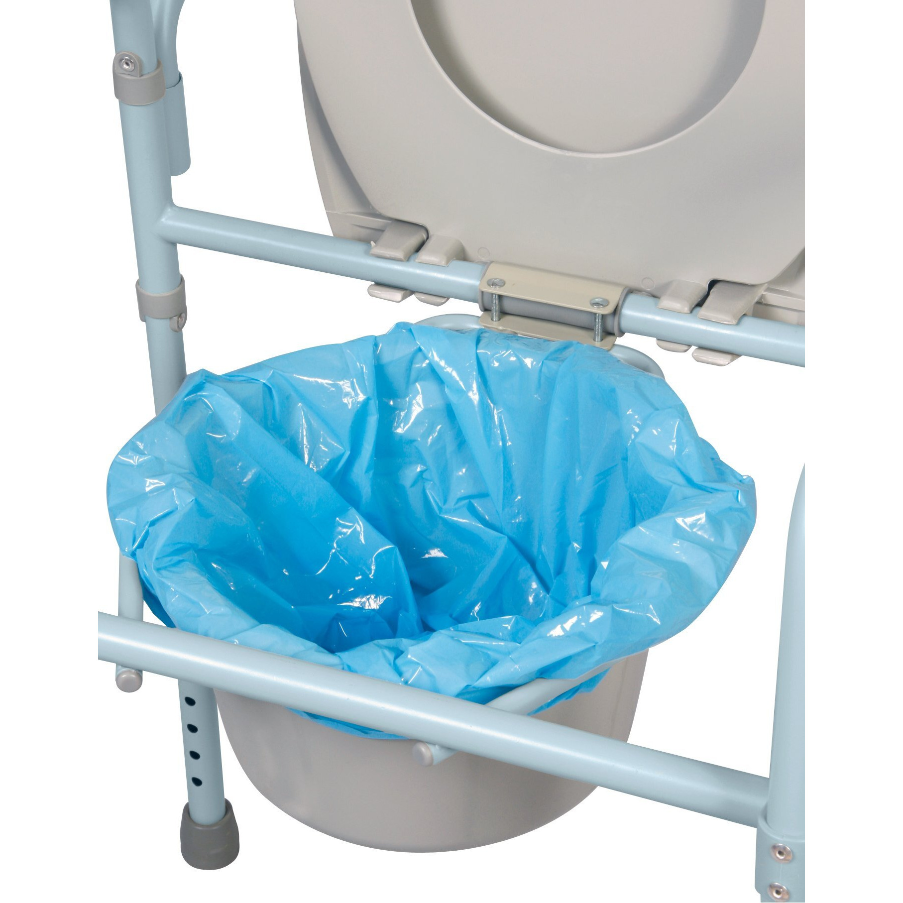 Carex Bedside Commode Liners Disposable - Fits Most Commodes, Toilet Liners With Absorbent Powder, Holds 2 Quarts Liquid, Disposable - 7 Count (Pack Of 6)