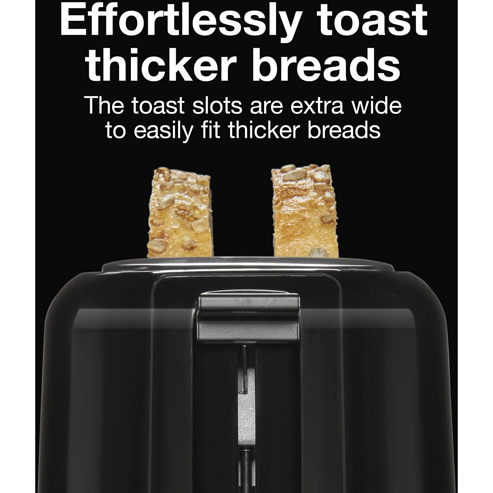 Proctor Silex 2-Slice Toaster With Extra Wide Slots For Bagels, Cool-Touch Walls, Shade Selector, Toast Boost, Auto Shut-Off And Cancel Button, Black (22305)