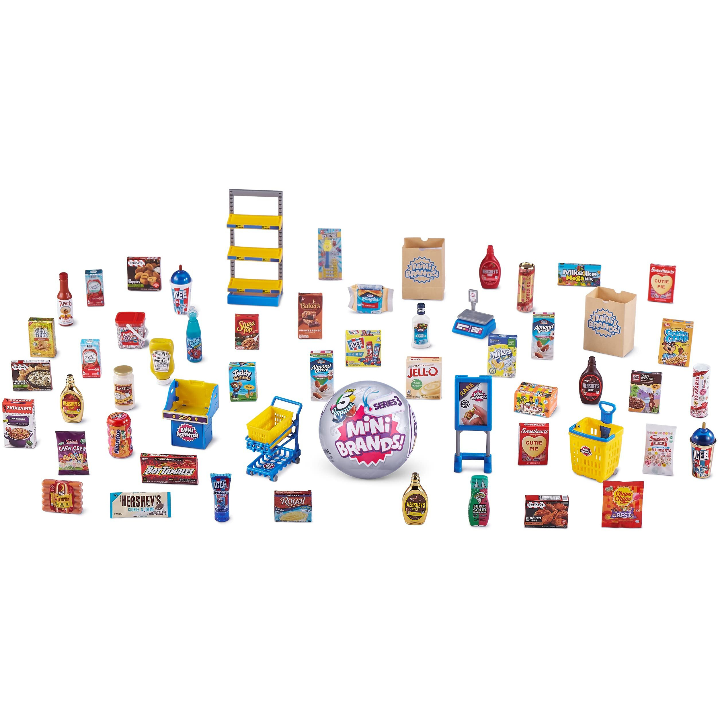 5 Surprise Mini Brands Series 3 - Mystery Brand Collectibles Made By Zuru - 2 Pack, Multicolor