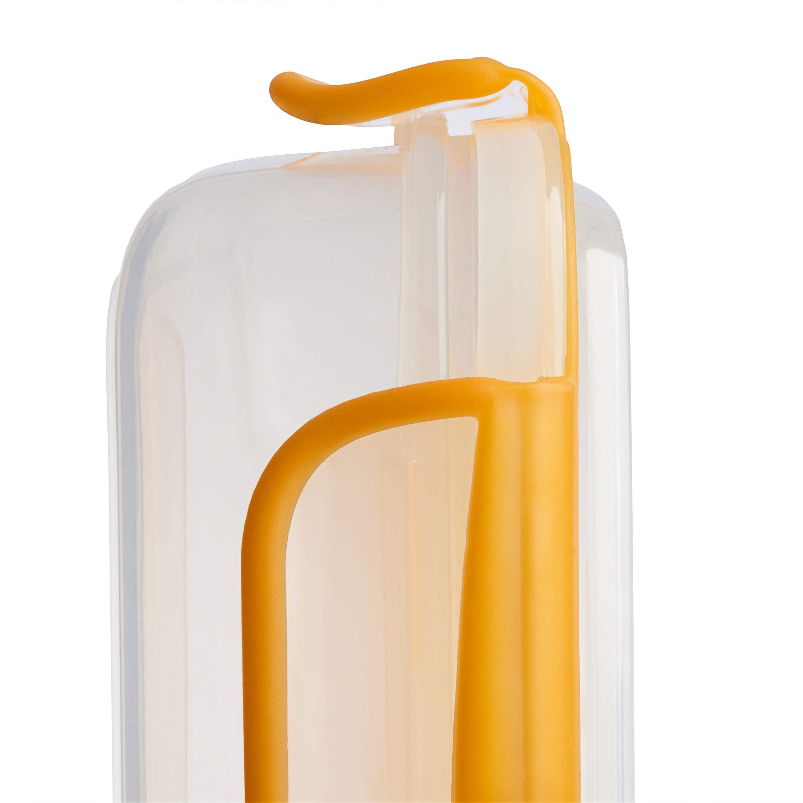 Snap Fresh - 4 Pack Of Sandwich Containers (450 Ml) - Reusable, Bpa Free Plastic, Snap & Lock Shut Lids And Silicone Seal. Great For Fruit, Salad, Lunch Box Snacks And Food Storage Kids And Adults