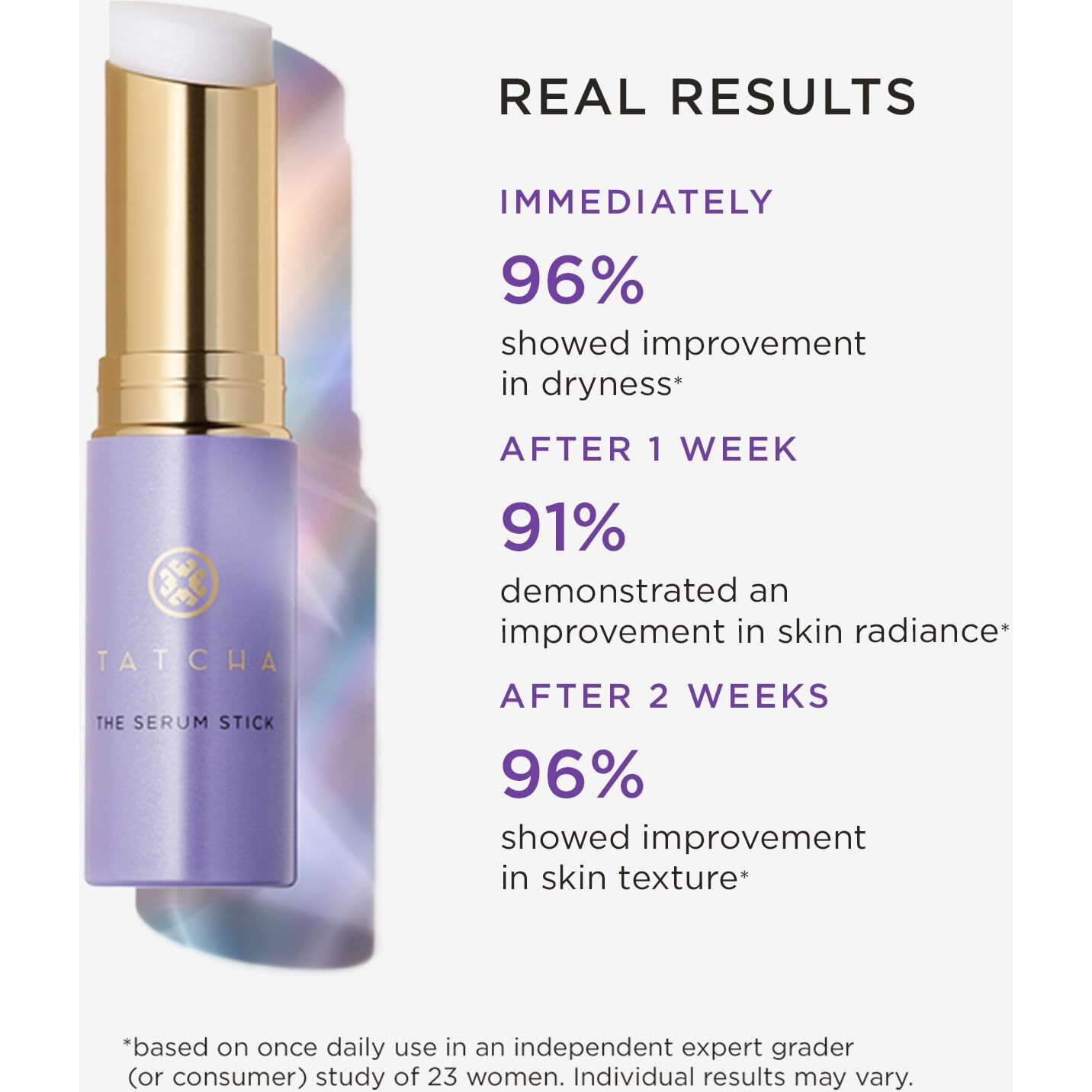 Tatcha The Serum Stick | Smooth Dry Fine Lines Instantly, Face & Eye Brightener Stick 8 G | 0.28 Oz
