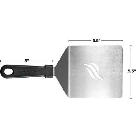 Blackstone 5047 Burger Spatula Heavy Duty Plastic Handle Large Stainless Steel Food Grade Flat Top Griddle Accessories-Hamburger Pancake Flipper- Grill Scraper Utensil For Home Kitchen Restaurants