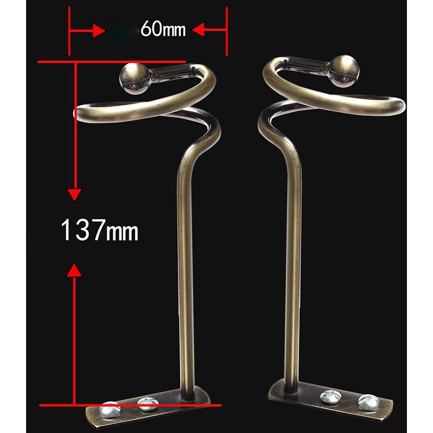 Curtain Holdback Bronze Set Of 4 Drape Holder Hook Tieback For Window Sheer And Blackout Panels Decorative Draperies Metal