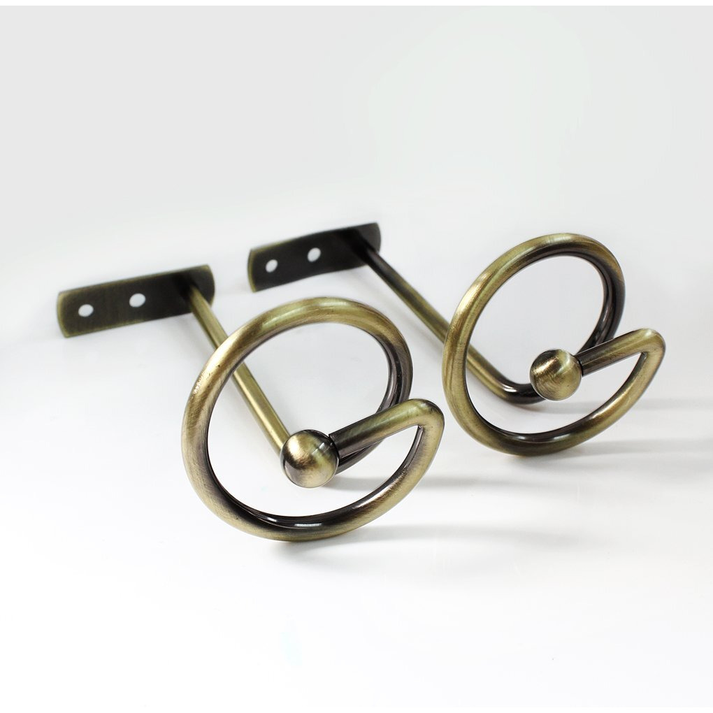 Curtain Holdback Bronze Set Of 4 Drape Holder Hook Tieback For Window Sheer And Blackout Panels Decorative Draperies Metal