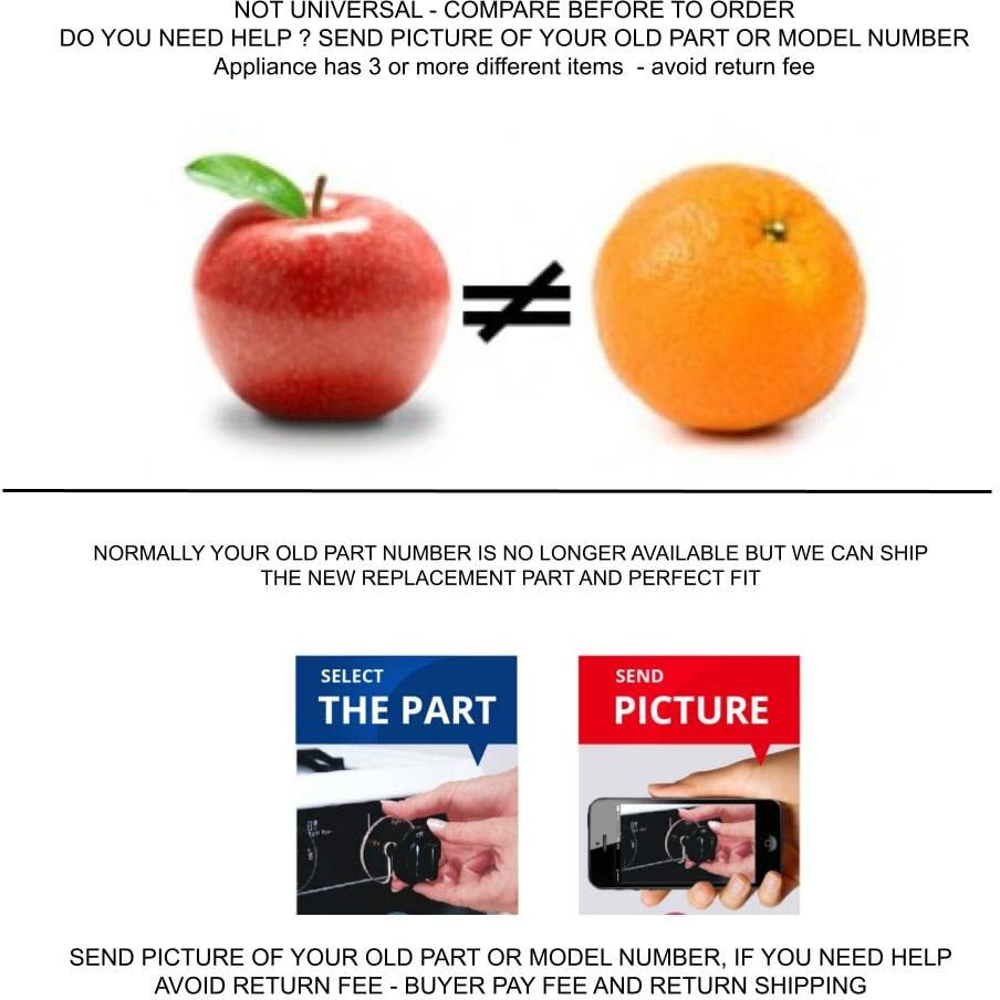 Original Connector, W10174745 Control Board Compatible With Kenmore, Whirlpool Dryer W10174745, W10182366, W10200473,