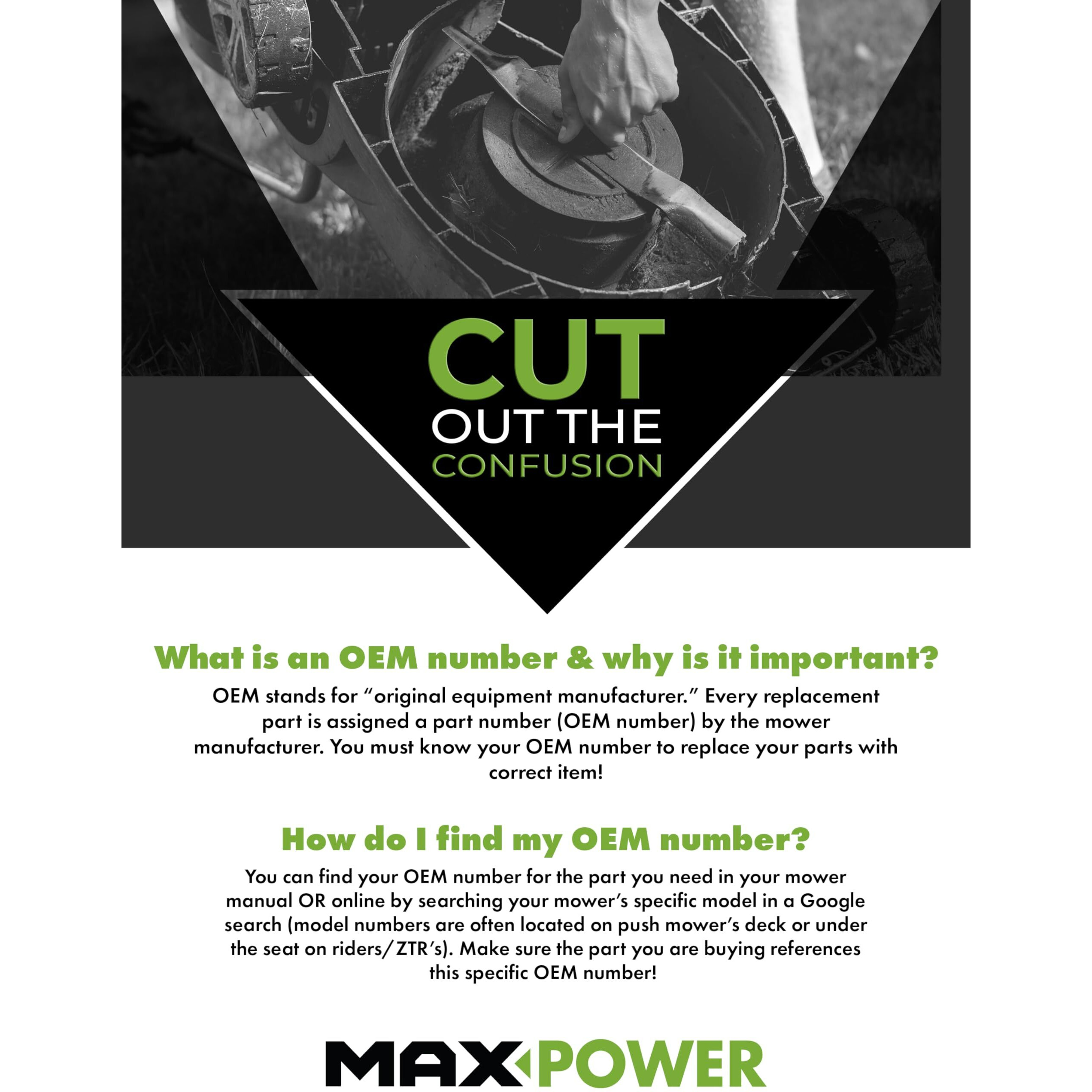 Maxpower 561713B 2-Blade Set For 42"" Cut Poulan/Husqvarna/Craftsman Replaces 138498, 138971, 138971X431, 532138971, 53-21278-43, 53-21384-98, Black