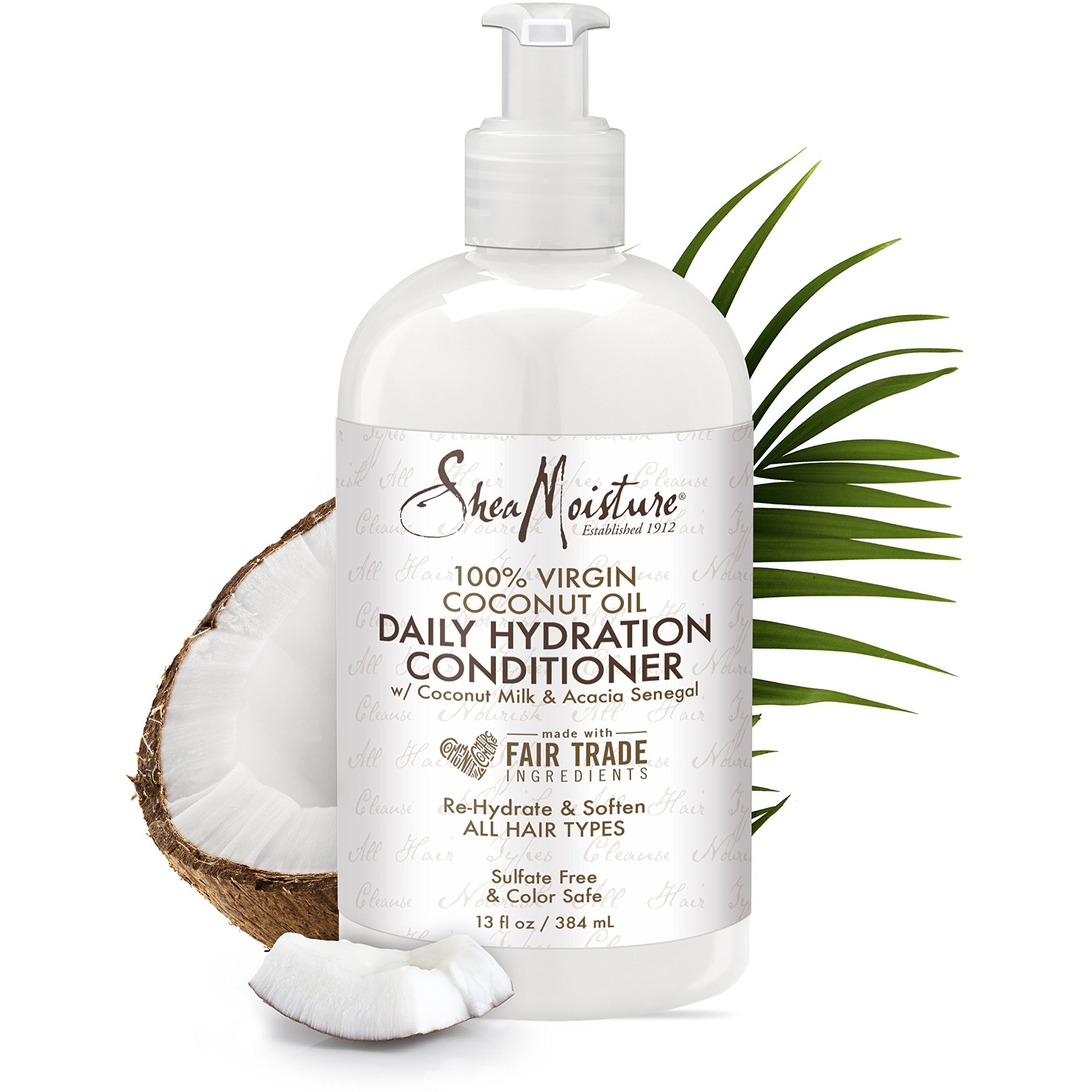 Sheamoisture Daily Hydrating Conditioner For All Hair Types 100% Virgin Coconut Oil Sulfate-Free 13 Oz (Packaging May Vary)