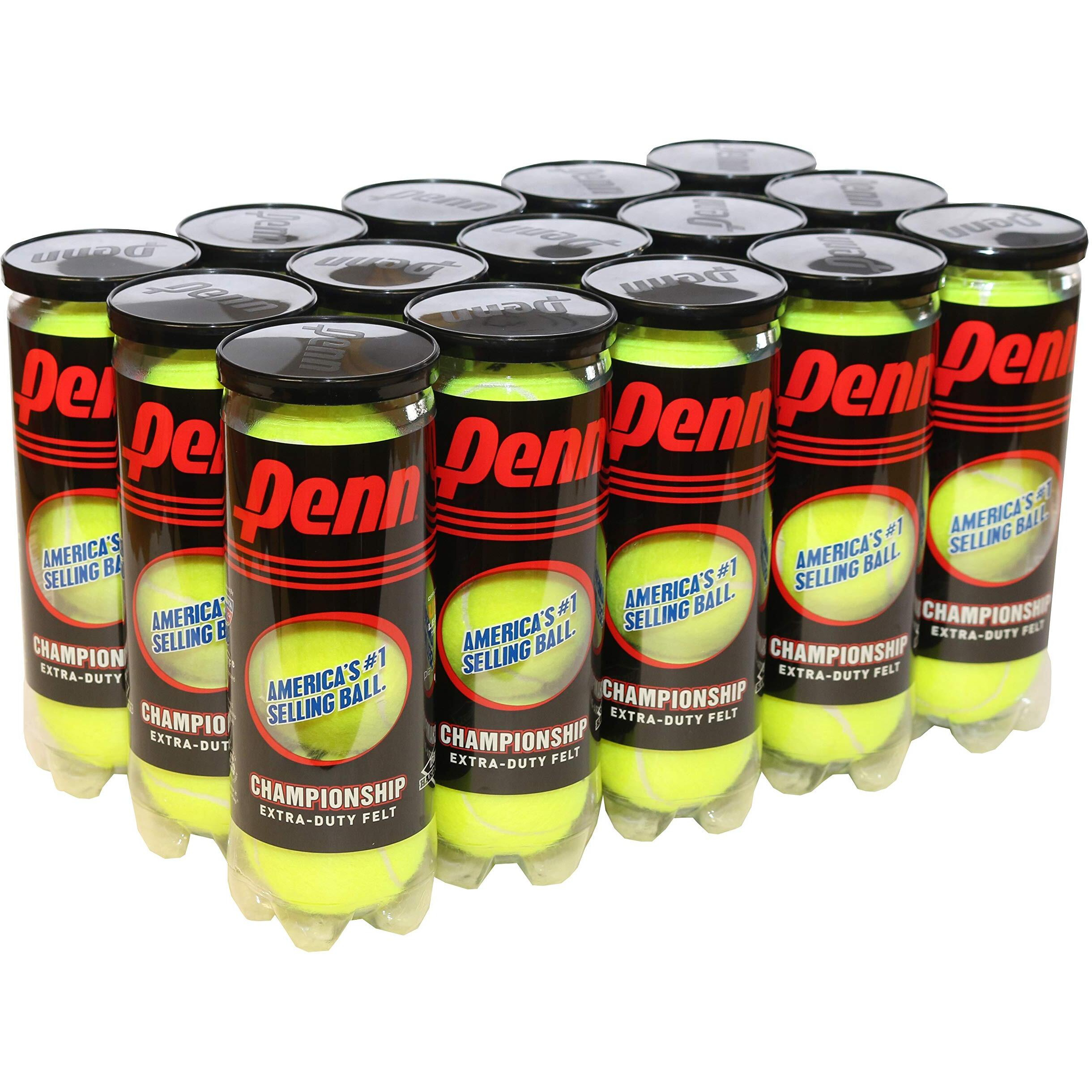 Penn Championship - Extra Duty Felt Pressurized Tennis Balls - 15 Cans, 45 Balls
