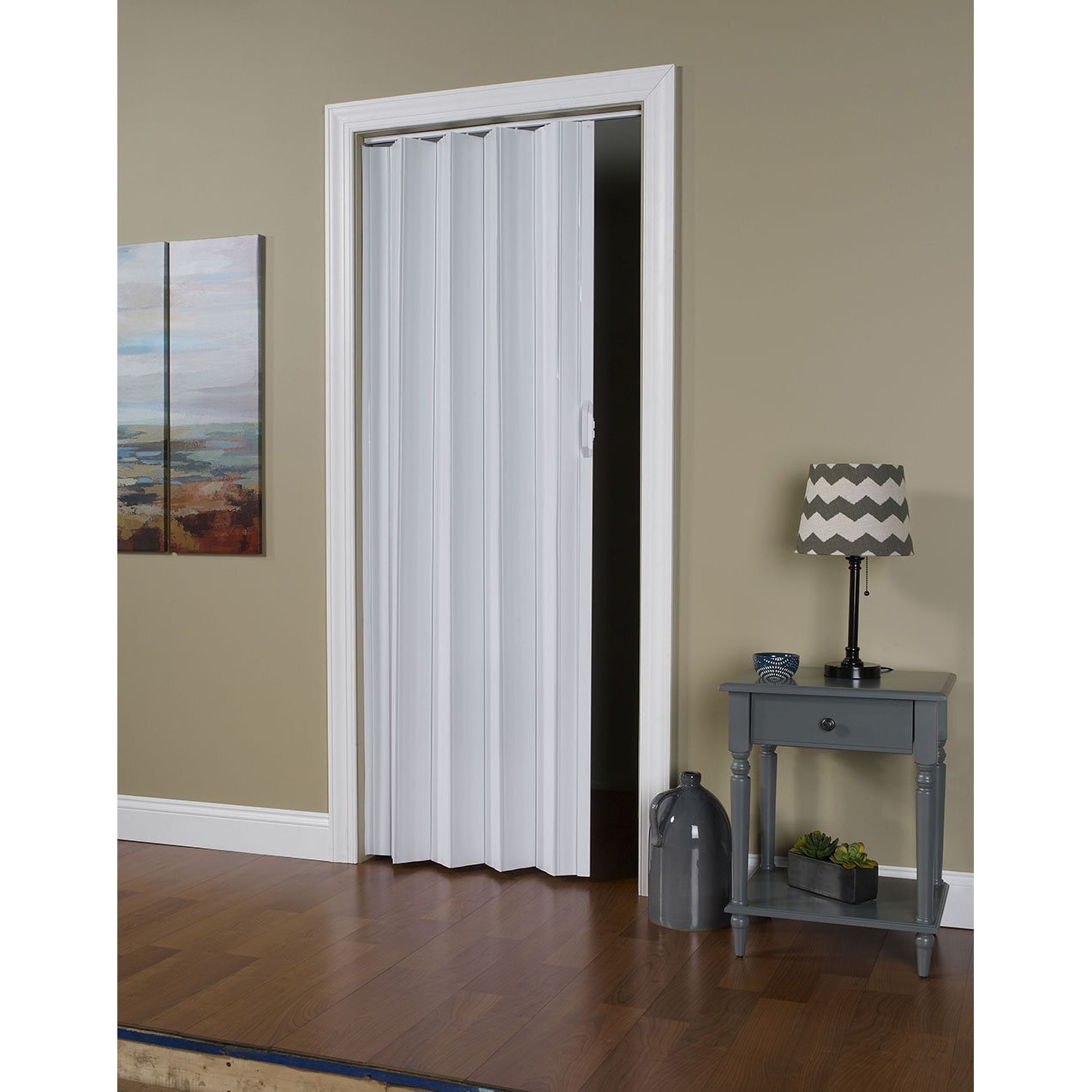 Ltl Home Products Vs3280Hl Via Accordion Folding Door, 24"" To36 X80, White