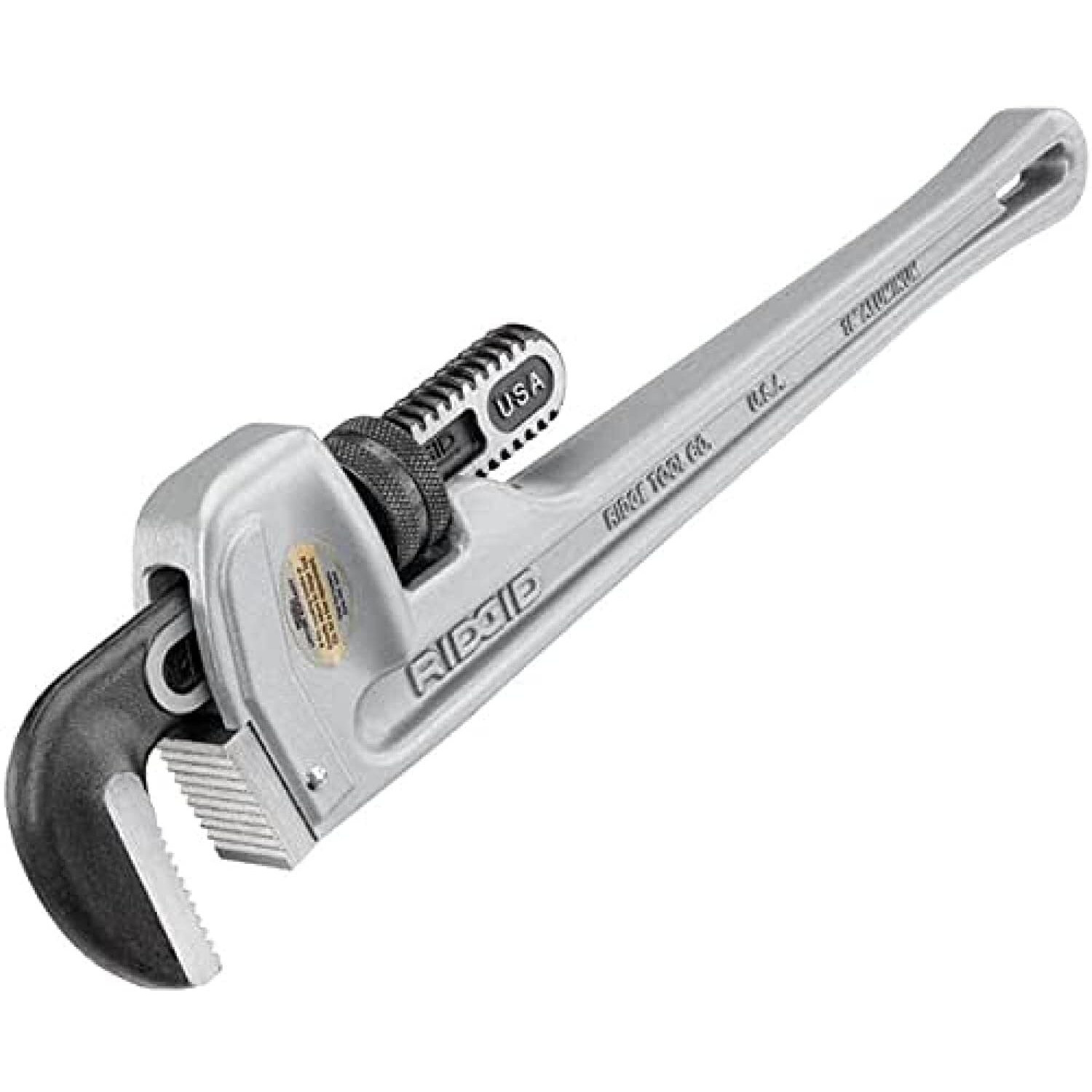 Ridgid 31100 Model 818 Aluminum Straight Pipe Wrench, 18-Inch Plumbing Wrench