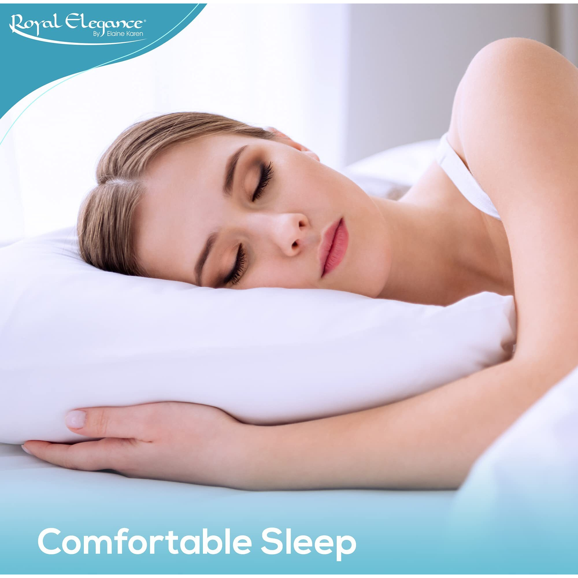 Elaine Karen 4-Pack Vinyl Pillow Protectors - Standard Size Zippered Pillow Covers - 100% Waterproof, Bedbug Proof - Washable And Reusable Pillow Encasement Covers