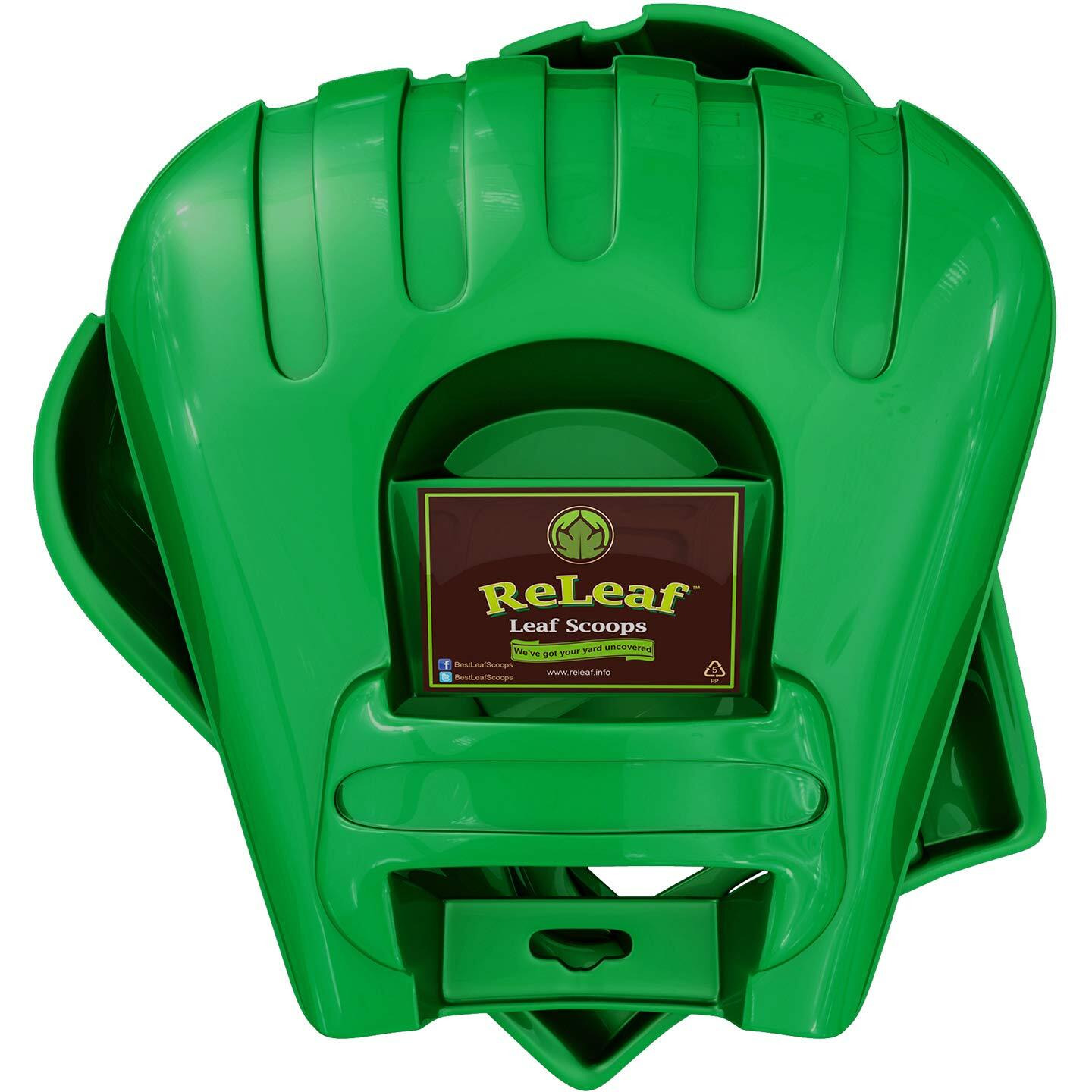 Gardease Releaf Leaf Scoops Ergonomic, Large Hand Held Rakes For Fast Leaf & Lawn Grass Removal