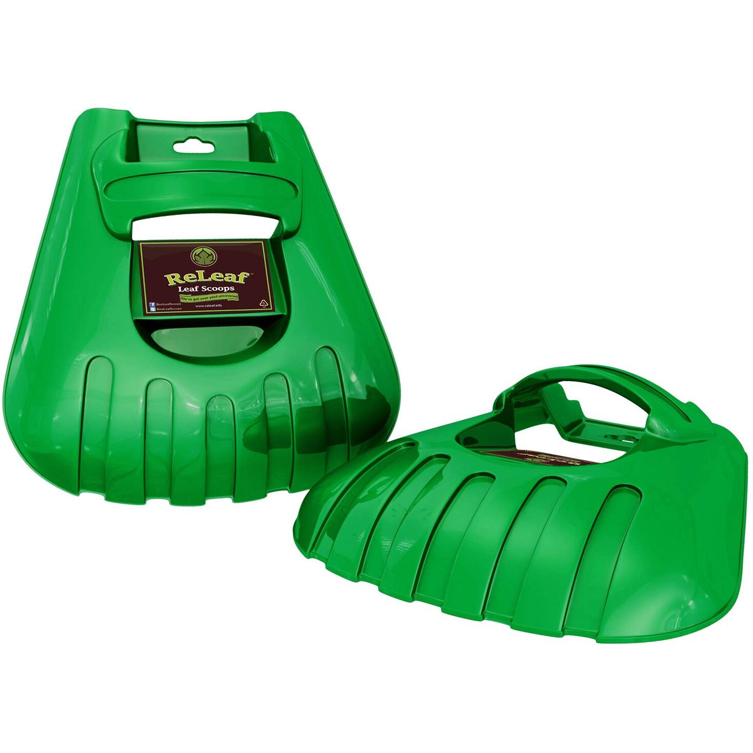 Gardease Releaf Leaf Scoops Ergonomic, Large Hand Held Rakes For Fast Leaf & Lawn Grass Removal