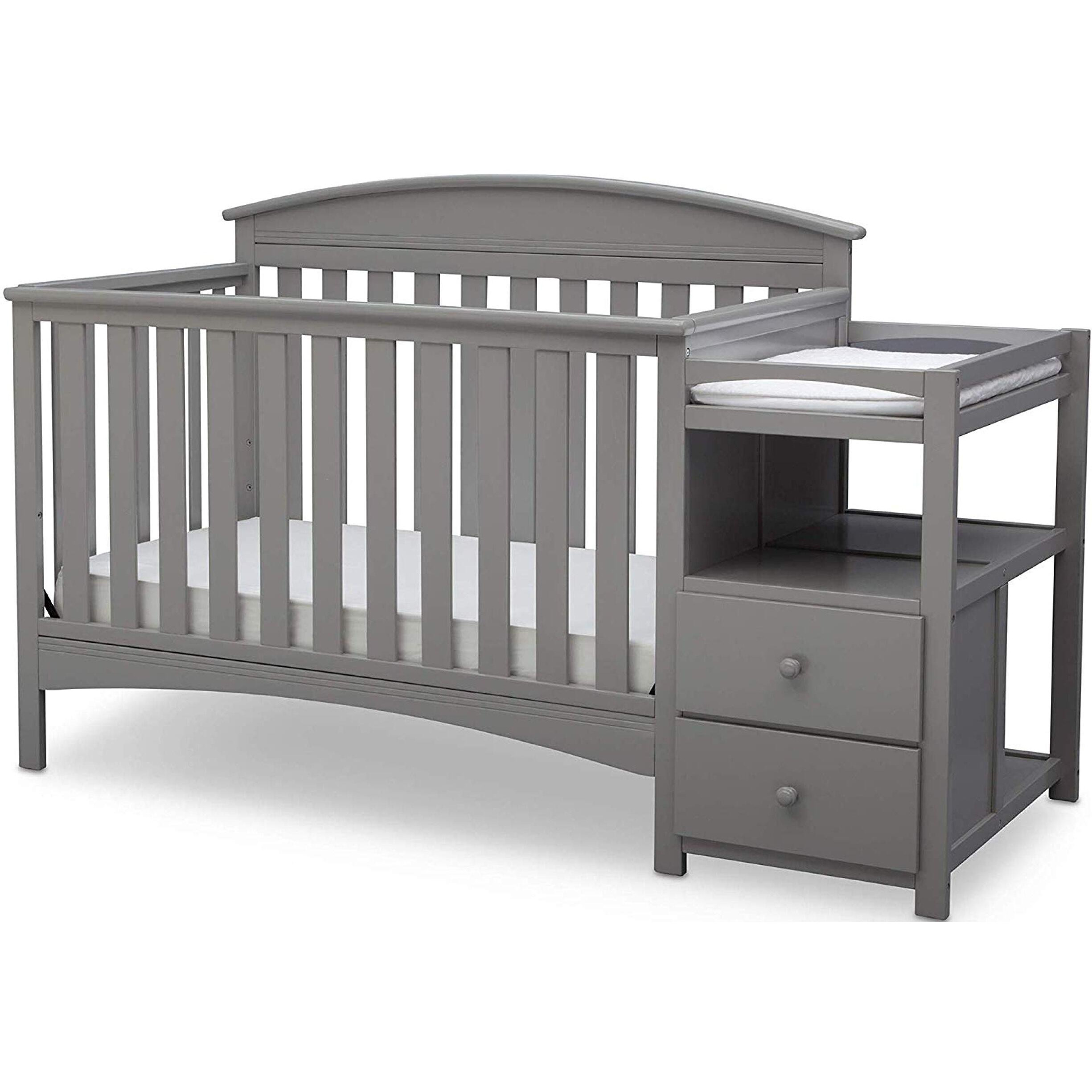 Delta Children Abby Convertible Crib And Changer, Grey