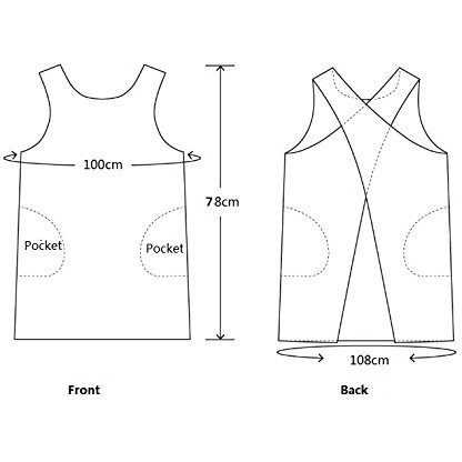 Aobbybbs Soft Cotton Linen Apron Solid Color Halter Cross Bandage Aprons Japanese Style X Shape Kitchen Cooking Clothes Gift For Women Chef Housewarming (Navy Blue)
