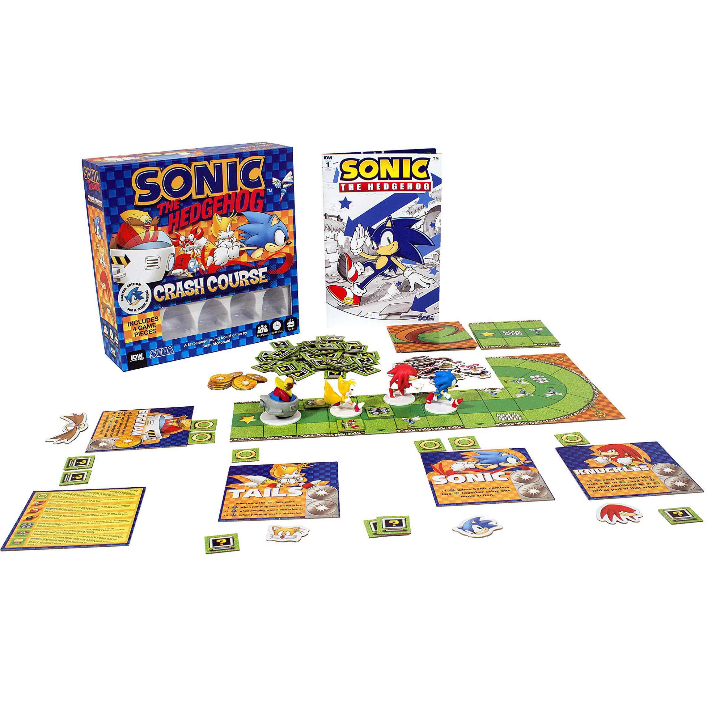 Sonic The Hedgehog Crash Course By Idw Games, Racing Board Game