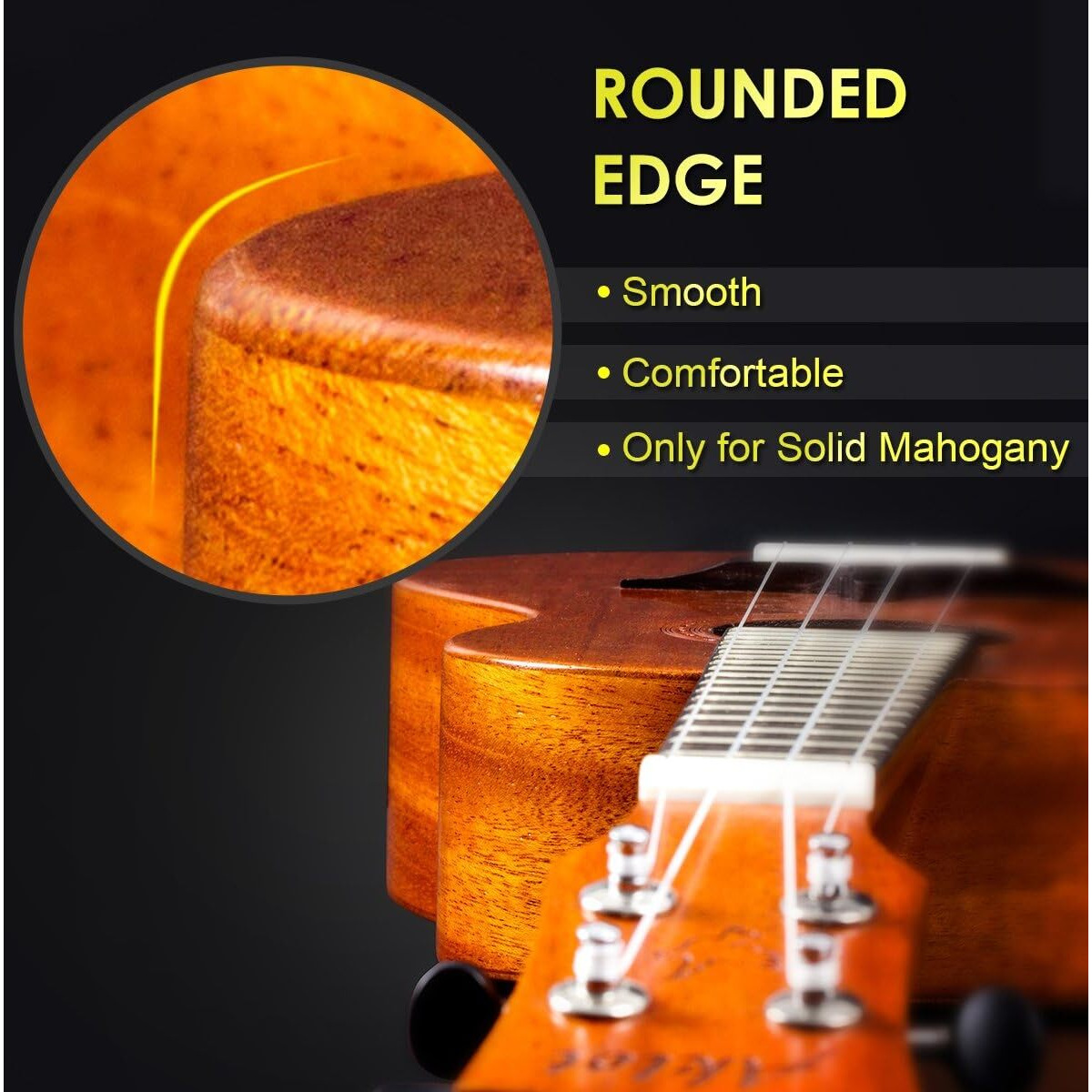 Ukulele, Aklot Concert Ukelele Solid Mahogany 23 Inch For Professional Beginners Adults Kit With Free Online Courses And Uke Accessories, Akc23