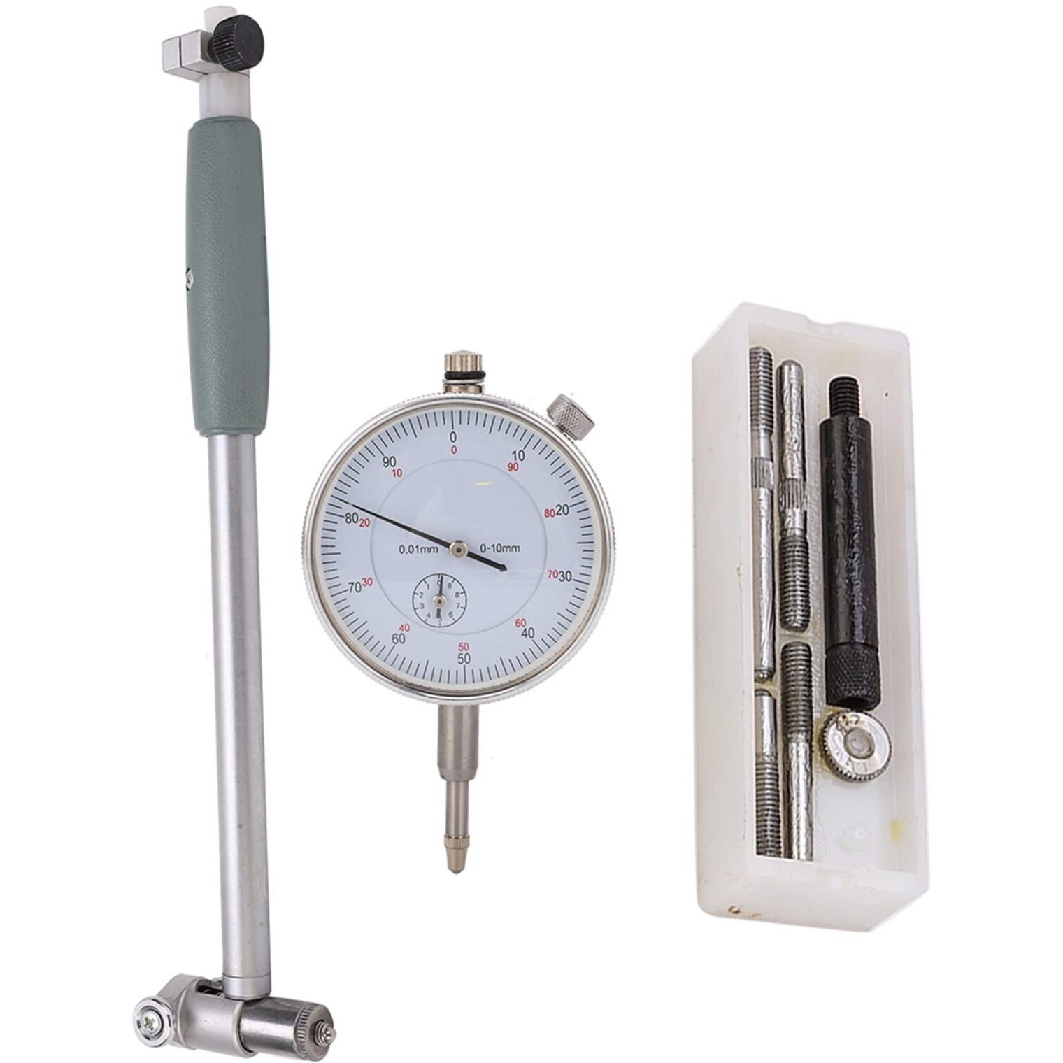 Dial Bore Gauge Set, 50-160Mm Diameter Indicator Measuring Engine Cylinder Tool Kit, 0.01 Accuracy, Inner Diameter Scale, With Carrying Box, For Internal Sizes Measuring