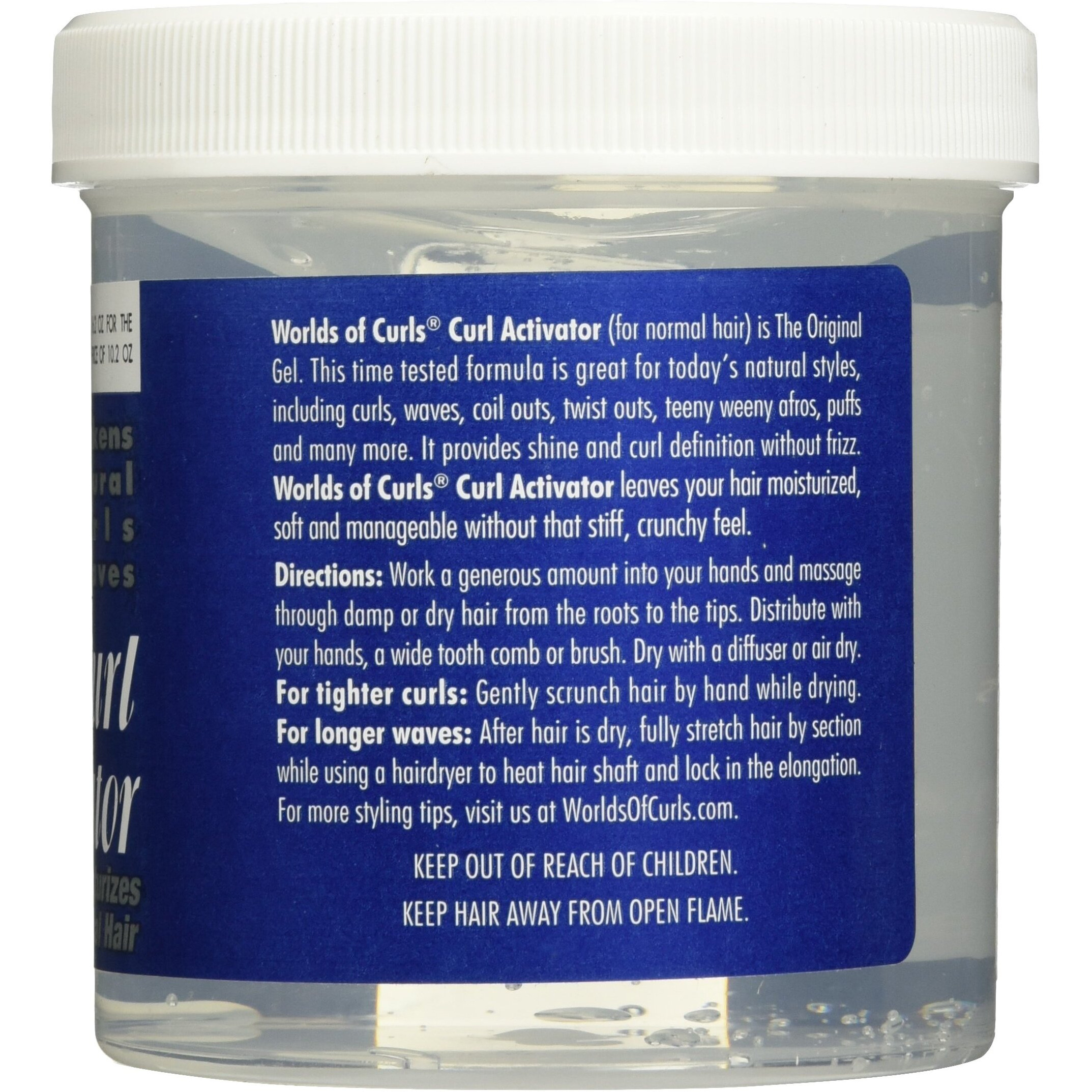 Worlds Of Curls, Curl Activator Regular Gel, 16.2 Ounce