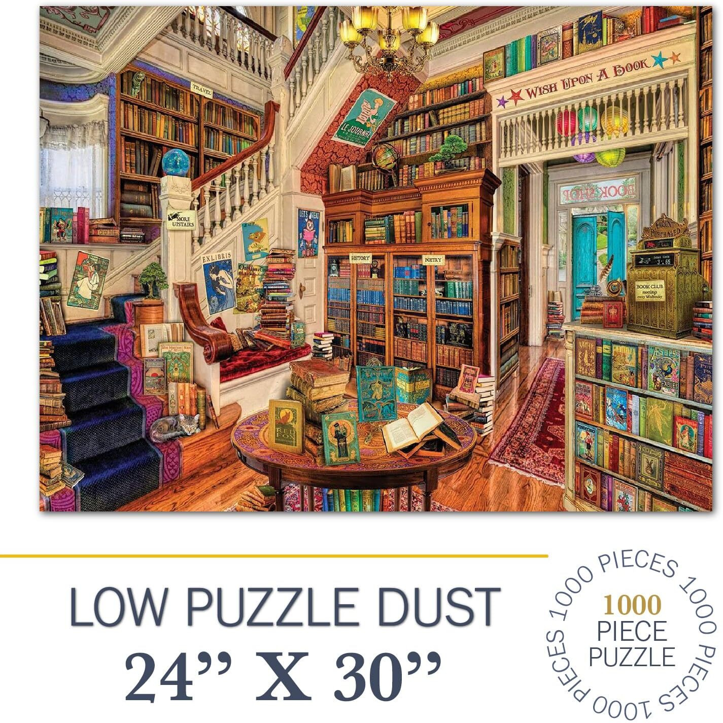 White Mountain Puzzles Readers Paradise - 1000 Piece Jigsaw Puzzle