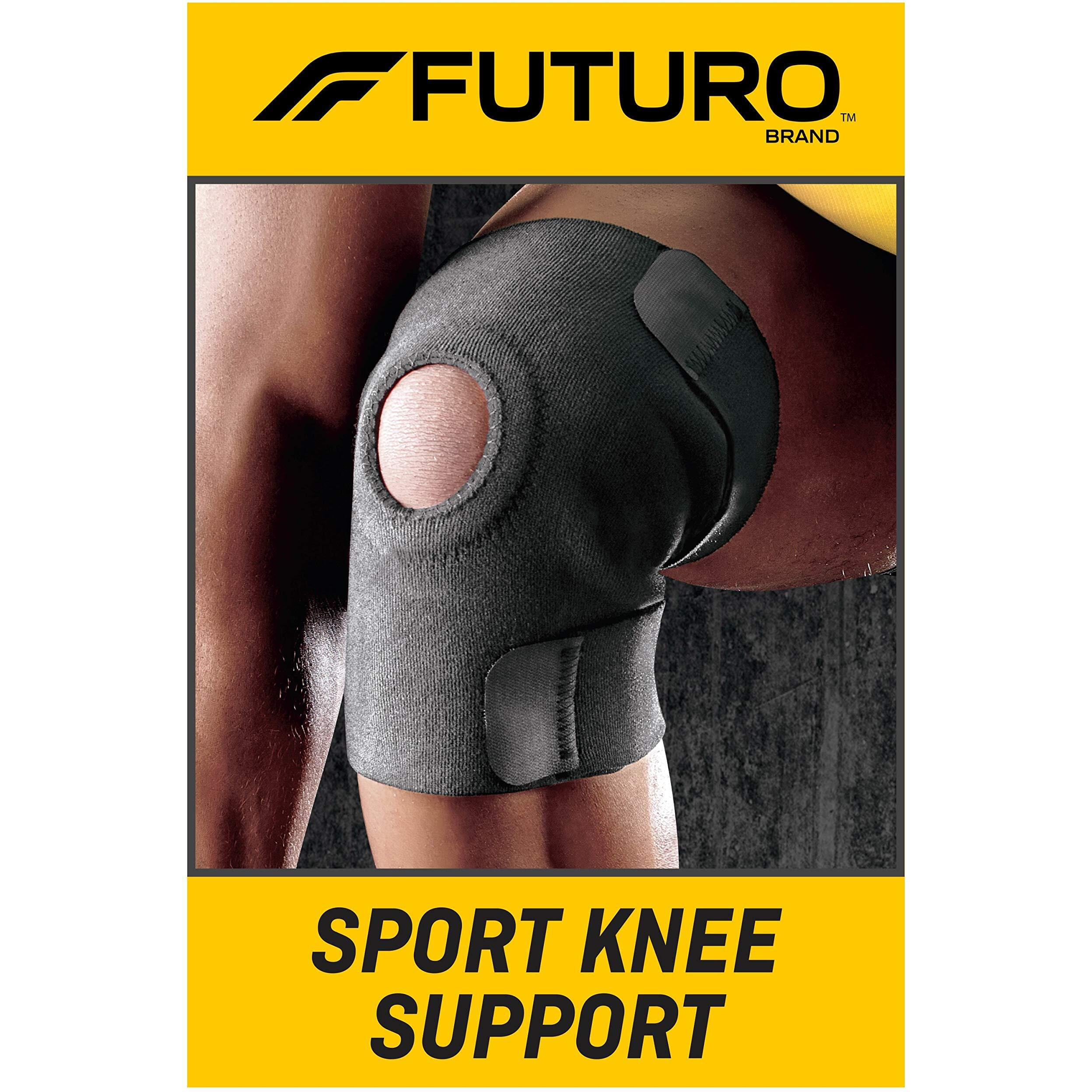 Futuro Sport Knee Support, Ideal For Athletic And Everyday Activities, One Size Black