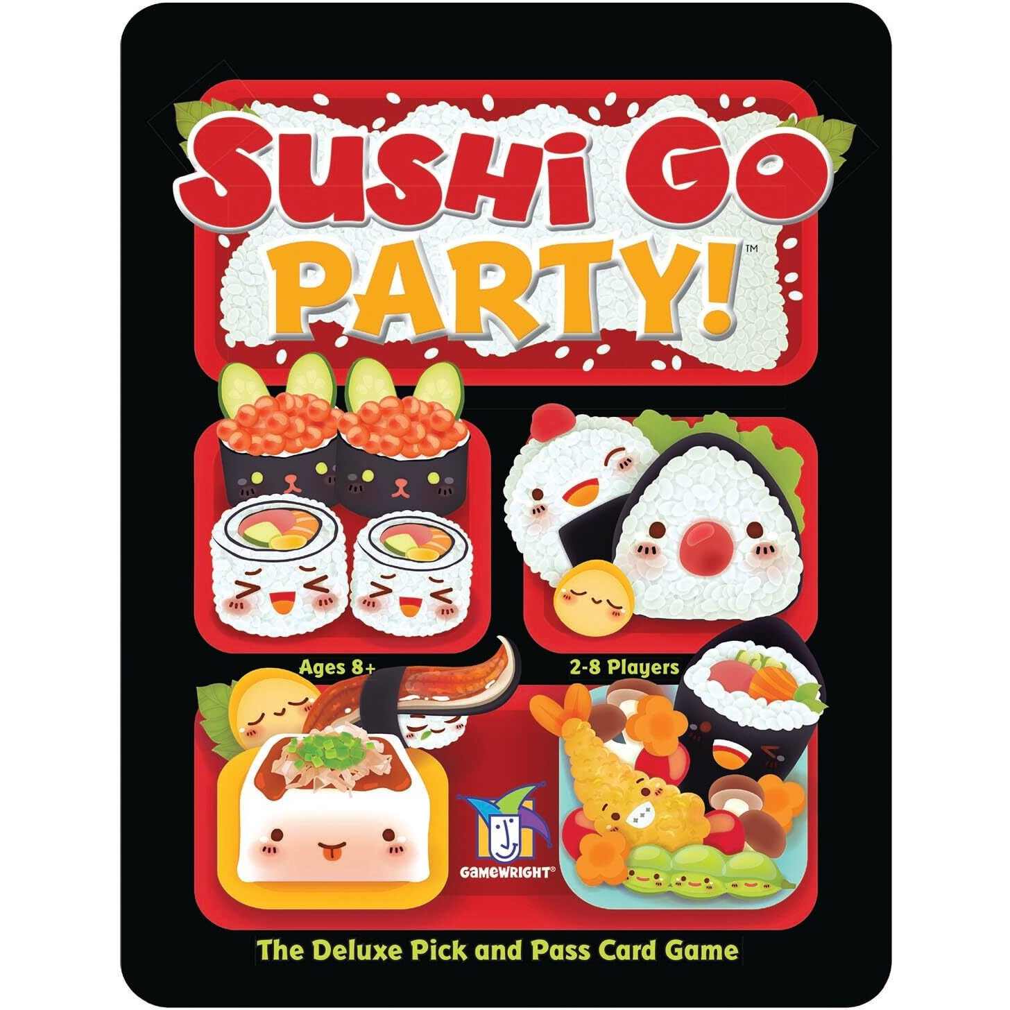 Sushi Go Party - The Deluxe Pick & Pass Card Game By Gamewright, Multicolored
