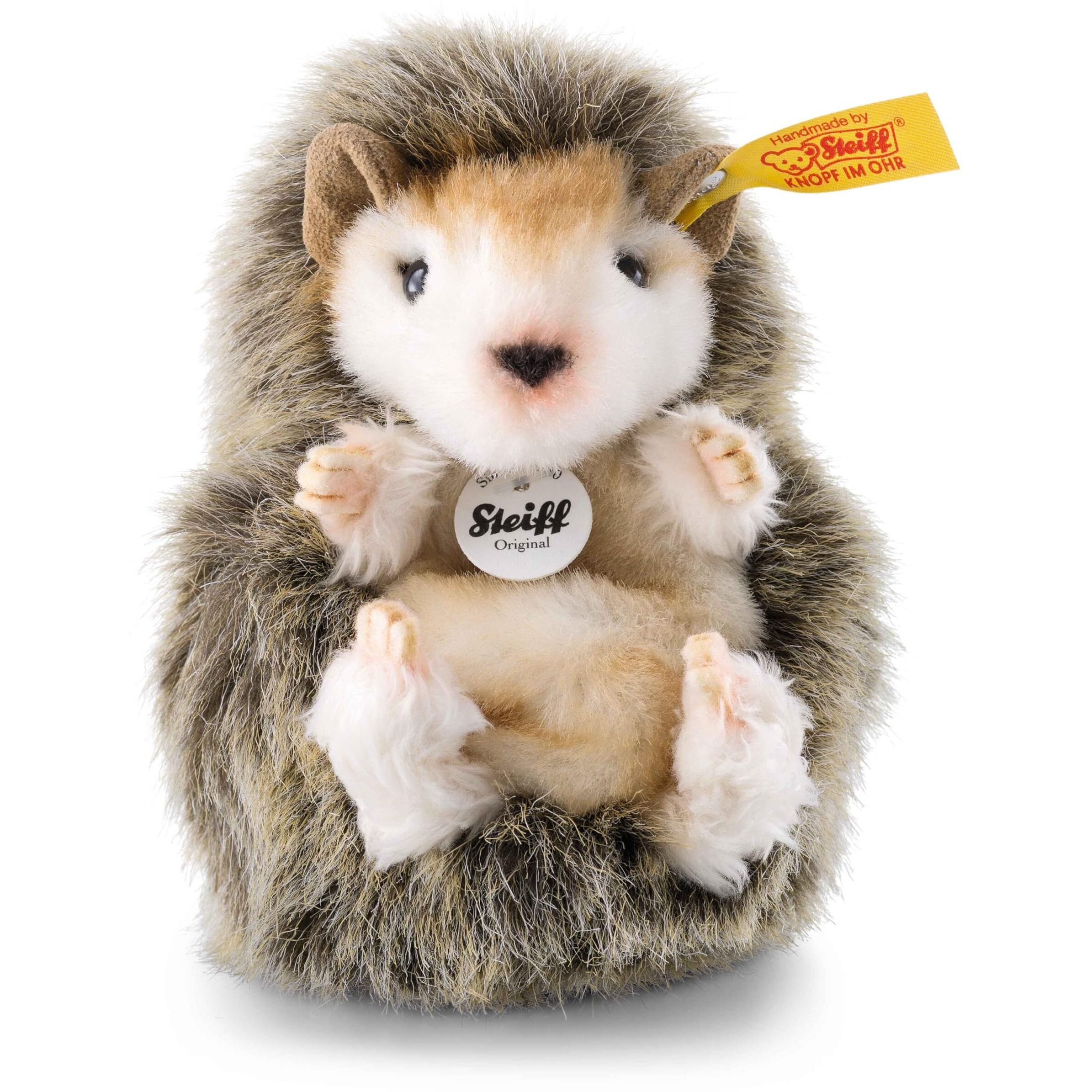 Steiff Joggi Brown Baby Hedgehog - Cherished Heirloom Plush Toy, 4 Inches