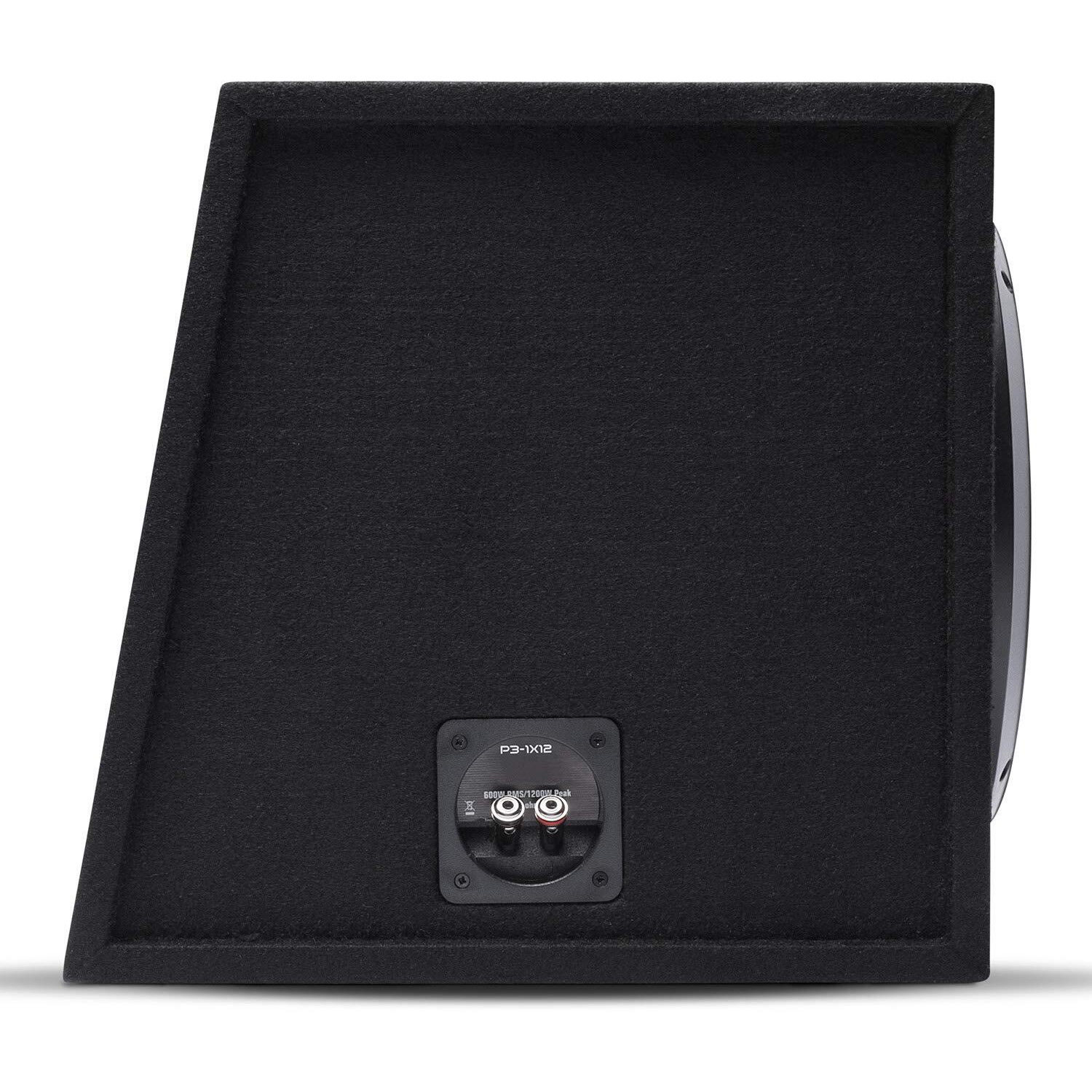 Rockford Fosgate P3-1X12 Punch Single 12"" Loaded Subwoofer In Ported/Vented Enclosure