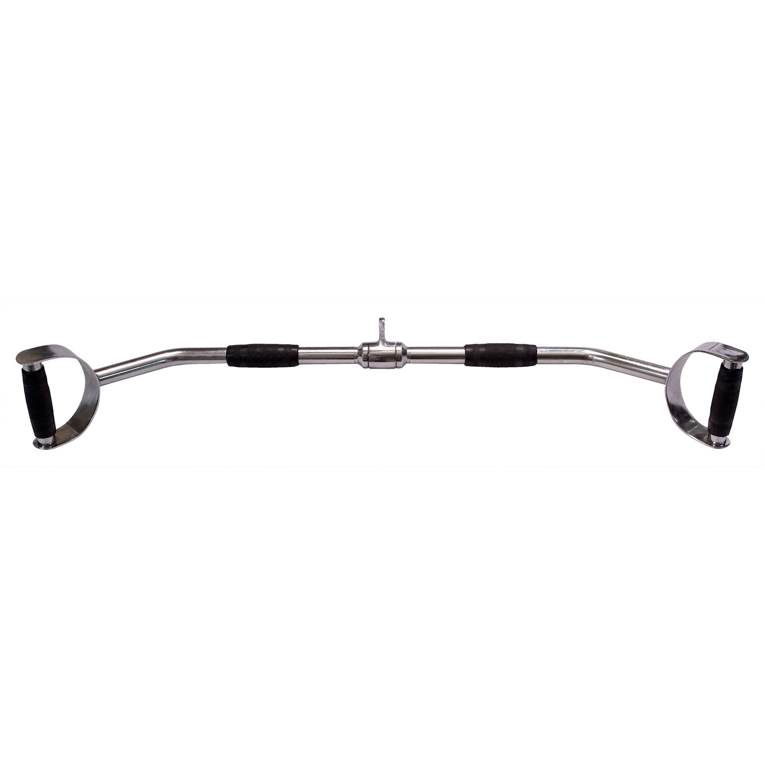 Body-Solid Tools Pro-Style Pro-Grip Lat Pulldown Bar, Home Gym Cable Machine Attachment For Lats, Shoulders, Arms Development, With Neutral Grip And Swivel Design