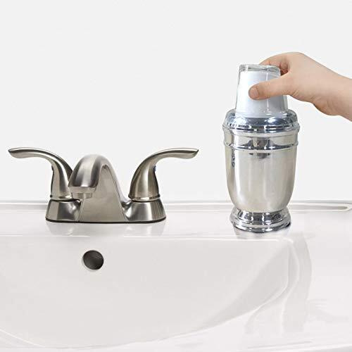 Nu Steel Nusteel Timeless Dixie Modern Sleek Metal Compact Small Disposable Paper Cup Dispenser Storage Holder For Rinsing For Bathroom Vanity Countertops, Fits 3 Oz. Paper Cups, Chrome Finish