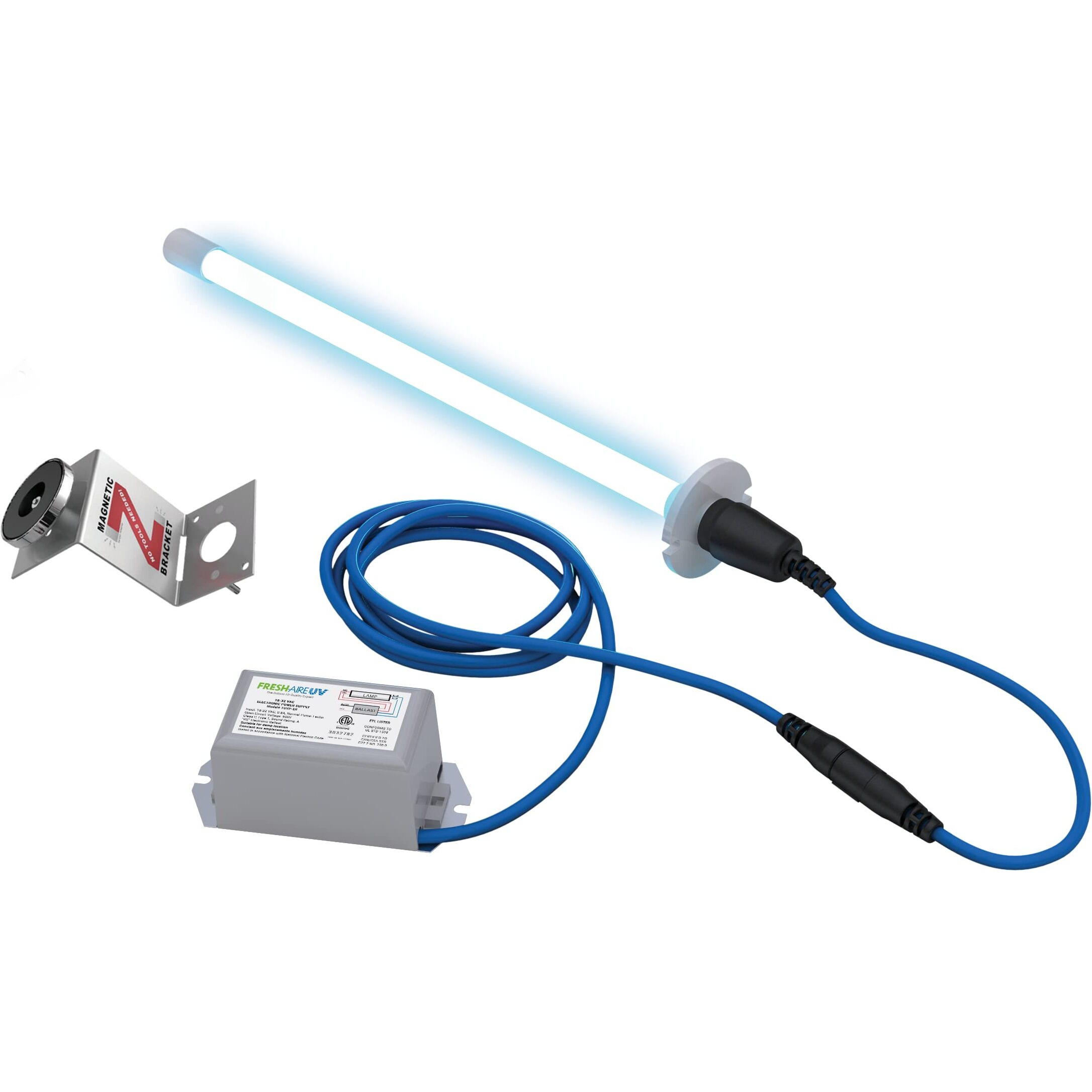 Fresh-Aire Blue Tube 24-Volt Uv Light Hvac Air Purification System, Includes 1-Year Uvc Lamp Tuv-Bter