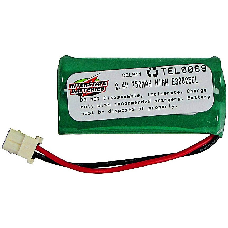 Interstate All Battery Ctr Tel0068 2.4V, 750Mah, Ni-Mh Cordless Telephone Battery