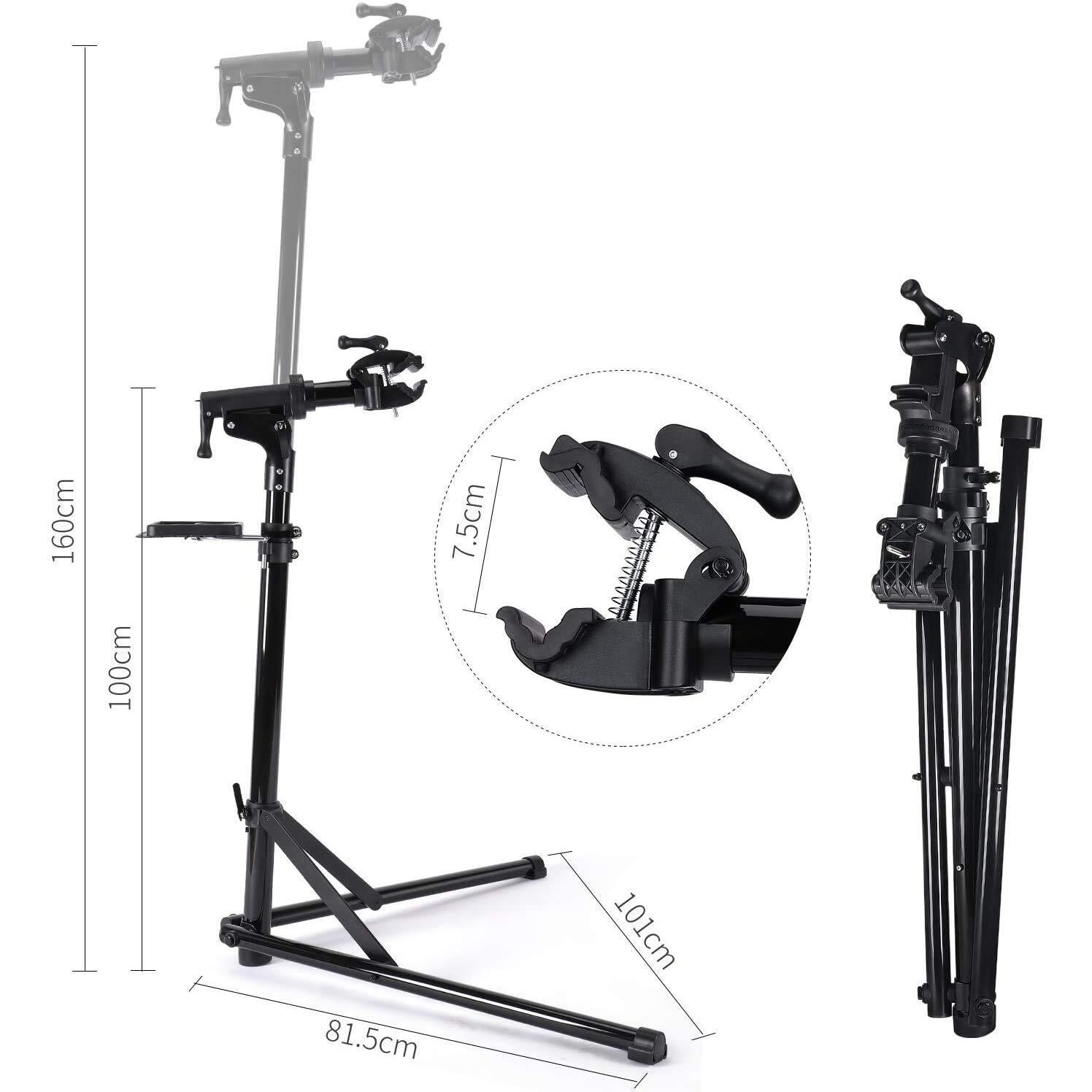 Cxwxc Bike Repair Stand -Shop Home Bicycle Mechanic Maintenance Rack- Bike Workstands For Mountain Bike And Road Bike (Rs100) (Black)