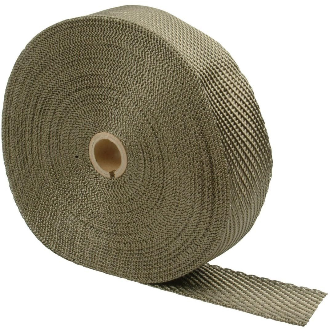 Design Engineering Titanium Exhaust Heat Wrap With Lava Rock Technology - 1"" X 100' - Heat Wrap For Exhaust Pipes, Pliable Exhaust Wrap Tape, Withstands 1800F Direct Heat & 2500F Intermittent Heat