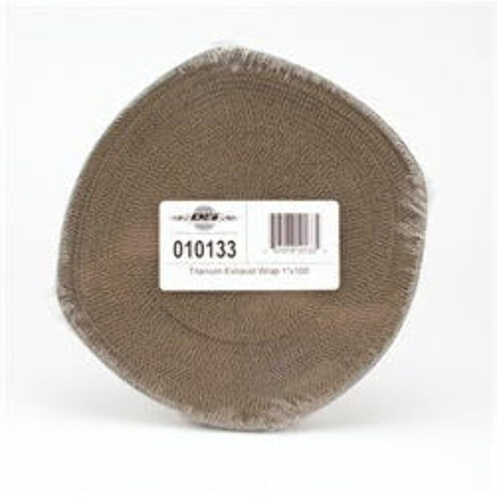 Design Engineering Titanium Exhaust Heat Wrap With Lava Rock Technology - 1"" X 100' - Heat Wrap For Exhaust Pipes, Pliable Exhaust Wrap Tape, Withstands 1800F Direct Heat & 2500F Intermittent Heat