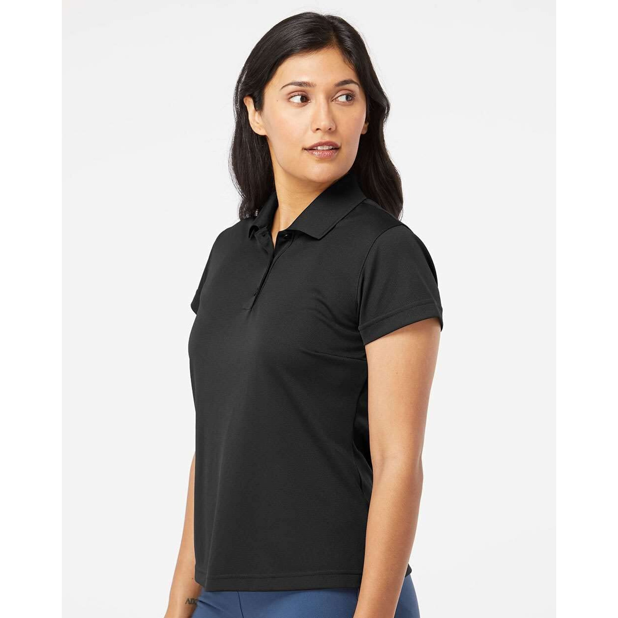 Adidas Golf A131 Ladies' Climalite Basic Short-Sleeve Polo, Shock Blue Whte, X-Large