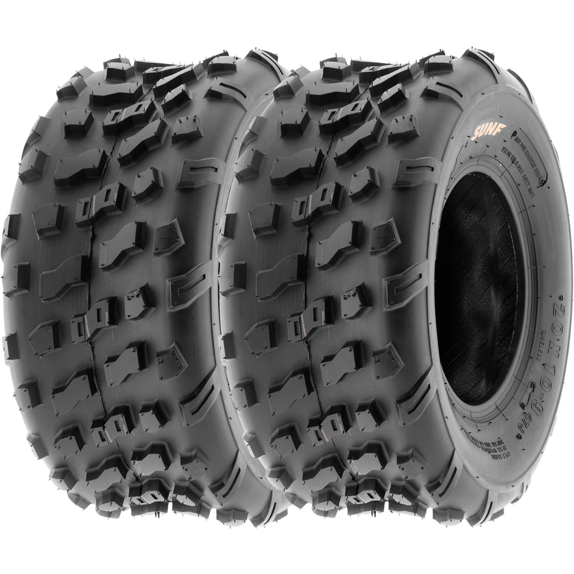 Sunf 20X10-9Go Kart Golf Cart Lawn Mower 20X10X9 Knobby 4 Pr A022 - Pair Of 2