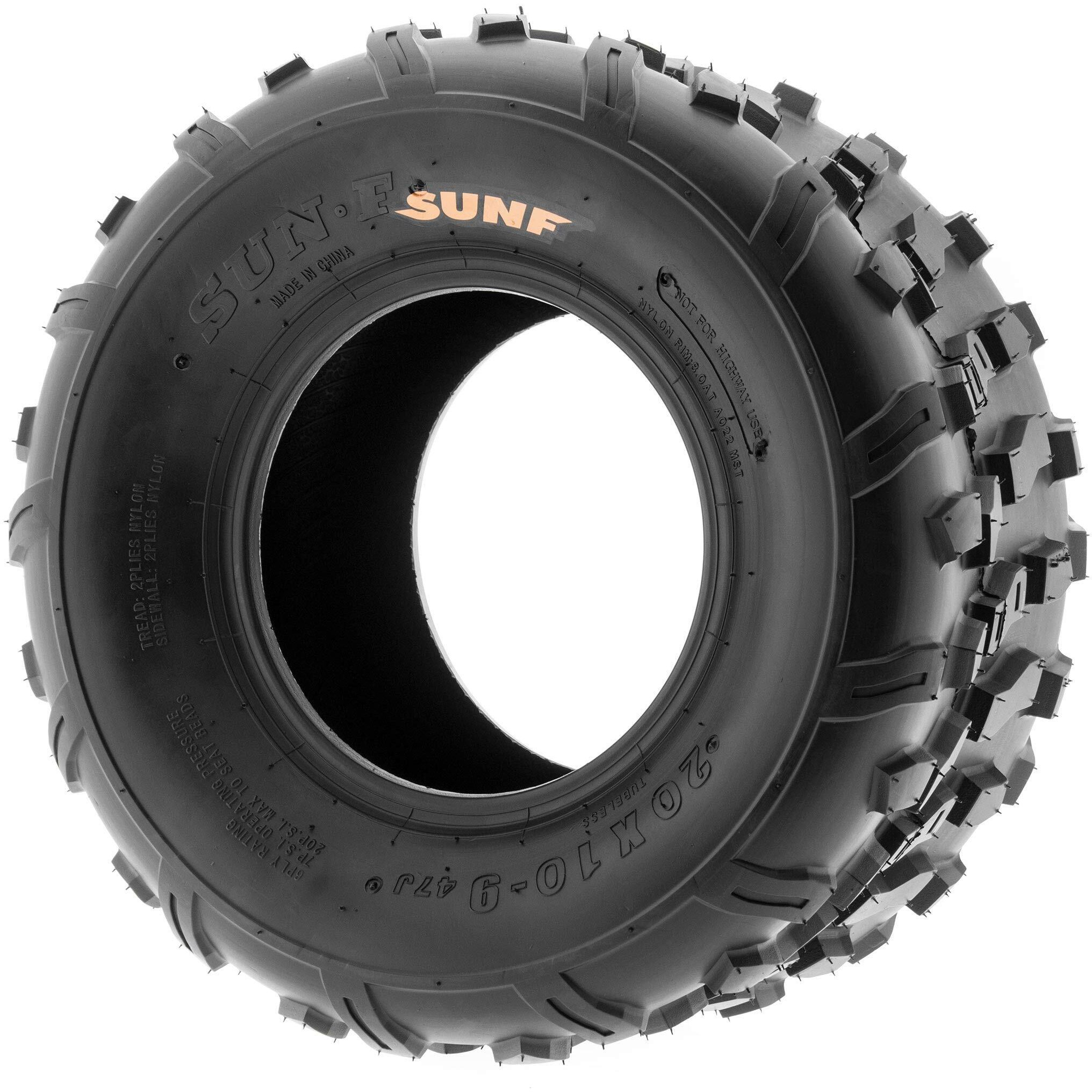 Sunf 20X10-9Go Kart Golf Cart Lawn Mower 20X10X9 Knobby 4 Pr A022 - Pair Of 2