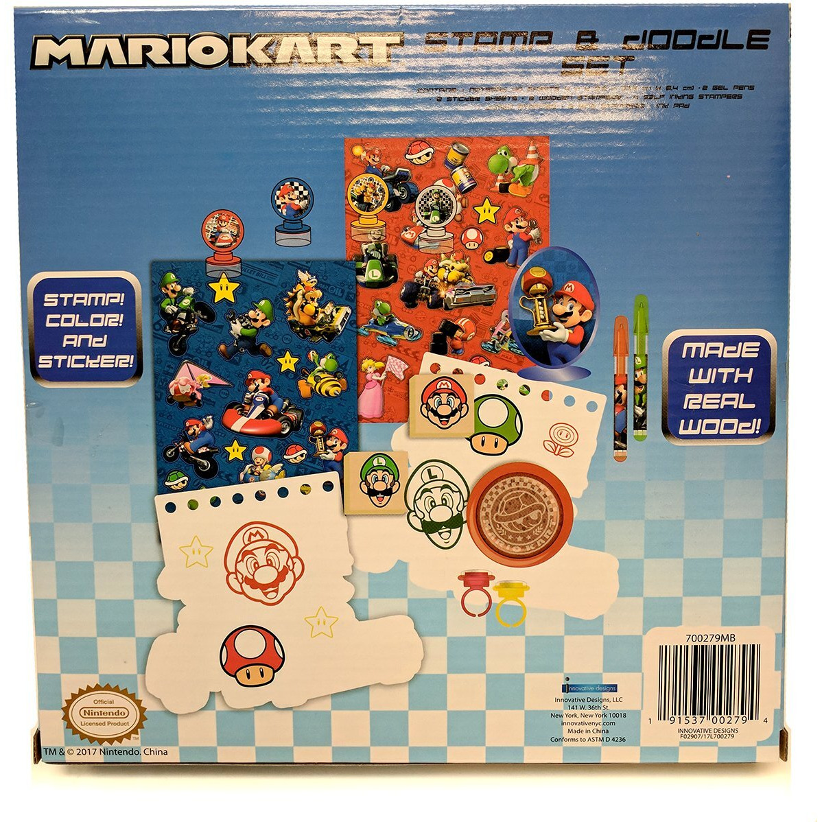 Mariokart Stamp And Doodle Set
