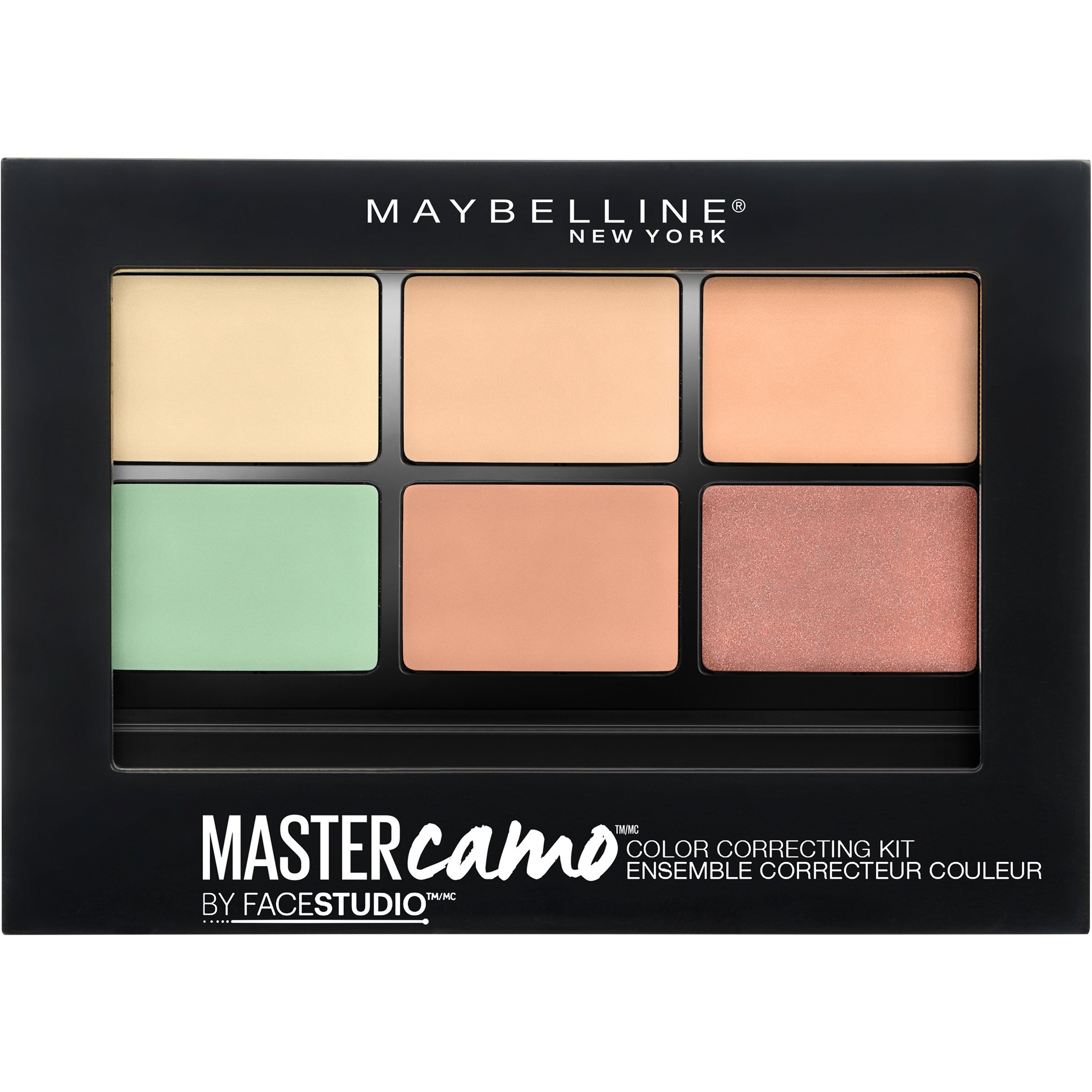 Maybelline New York Facestudio Master Camo Color Correcting Kit, Light, 0.21 Oz.