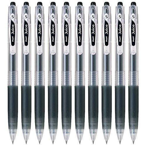 Pilot Juice 05 Retractable Gel Ink Pen (Lju-10Ef), Extra Fine Point, 0.5Mm, Black Ink, Set Of 10
