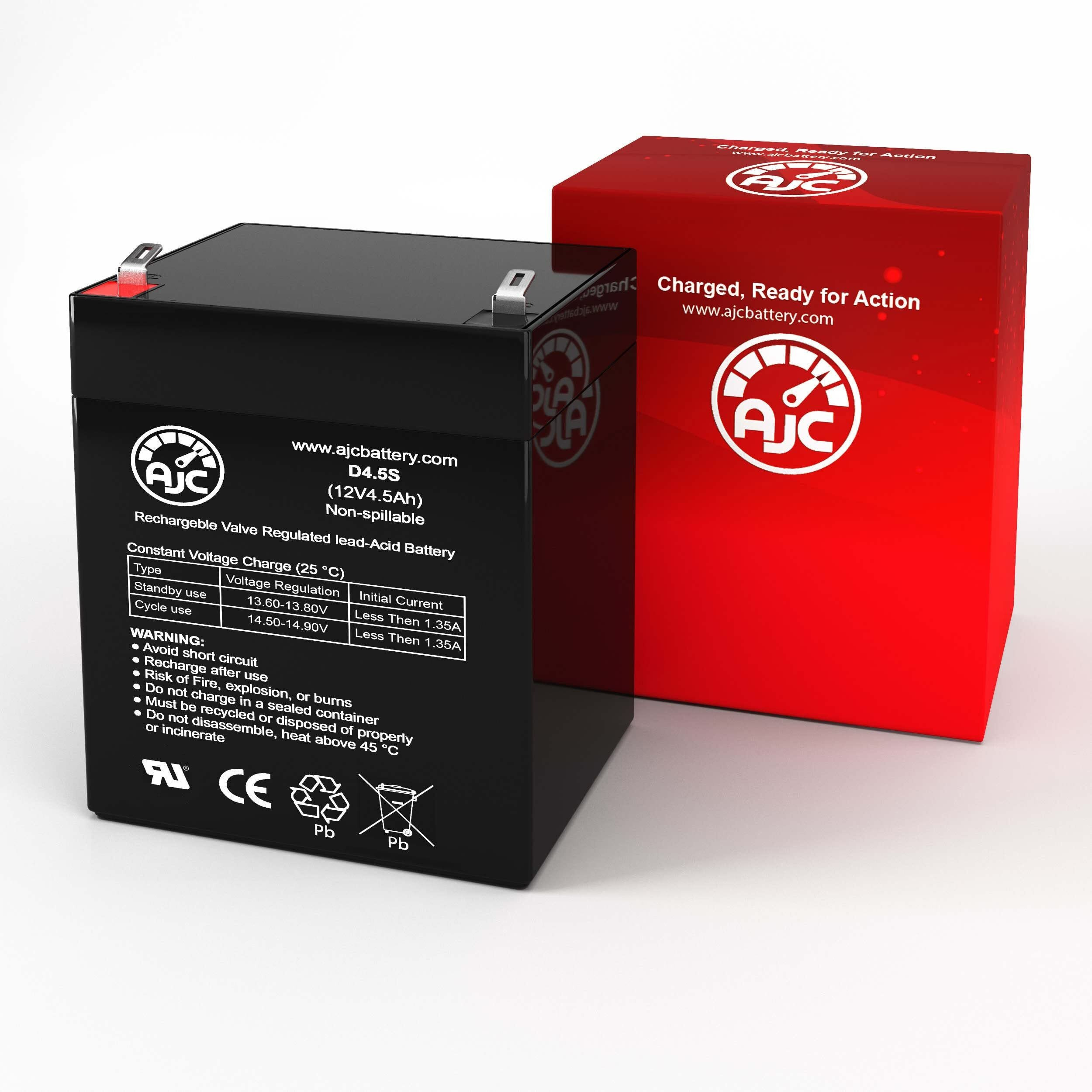 Ajc Battery Compatible With Leoch Djw12-5.4 T2 12V 4.5Ah Ups Battery
