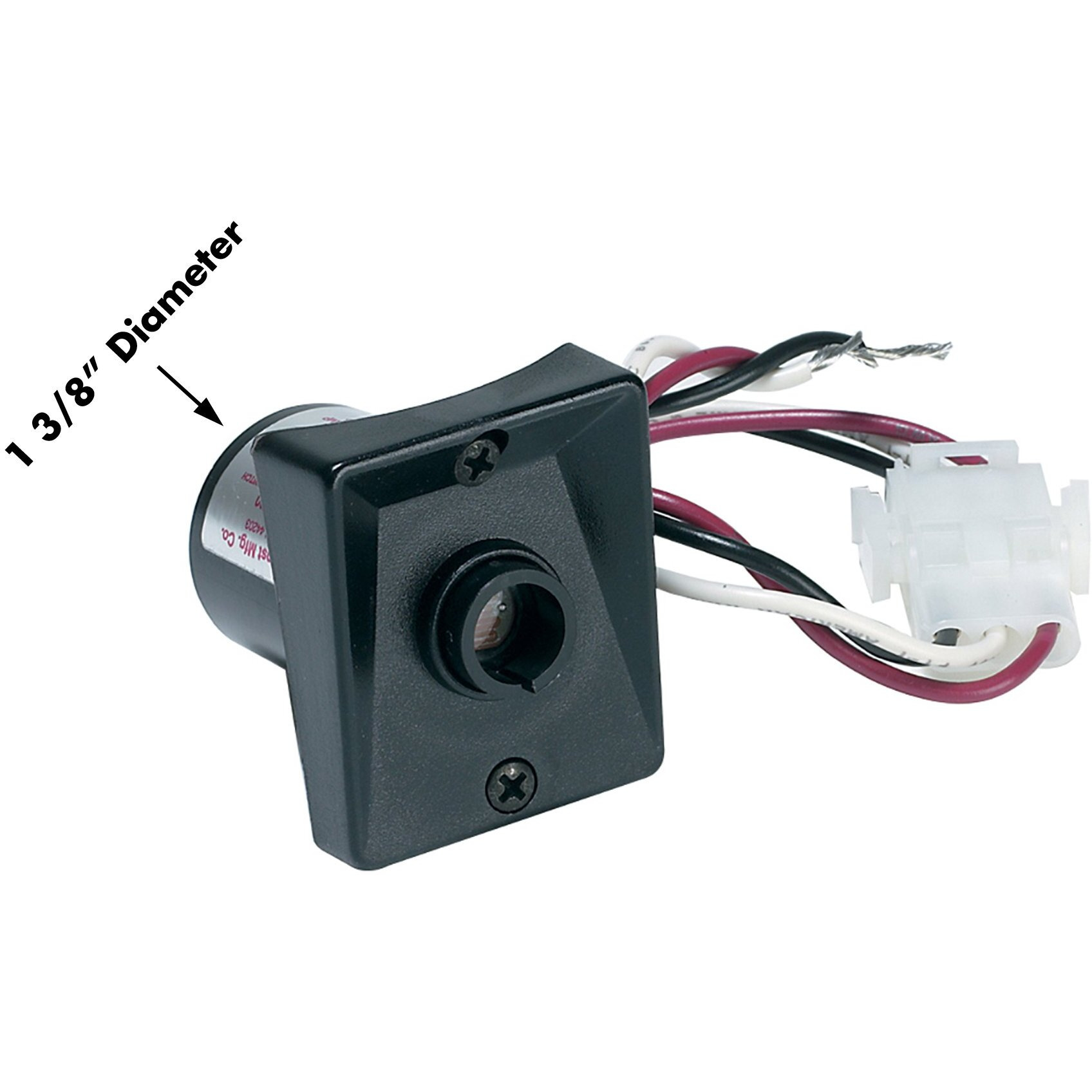 Solus Spc-320 120V Automatic Dusk To Dawn Photocell Photo Control Light Sensor Switch For Hardwire Outdoor Lamp Posts With Ezee Change Plug, Works With Most Fixtures And Bulbs, Ul Listed, Black